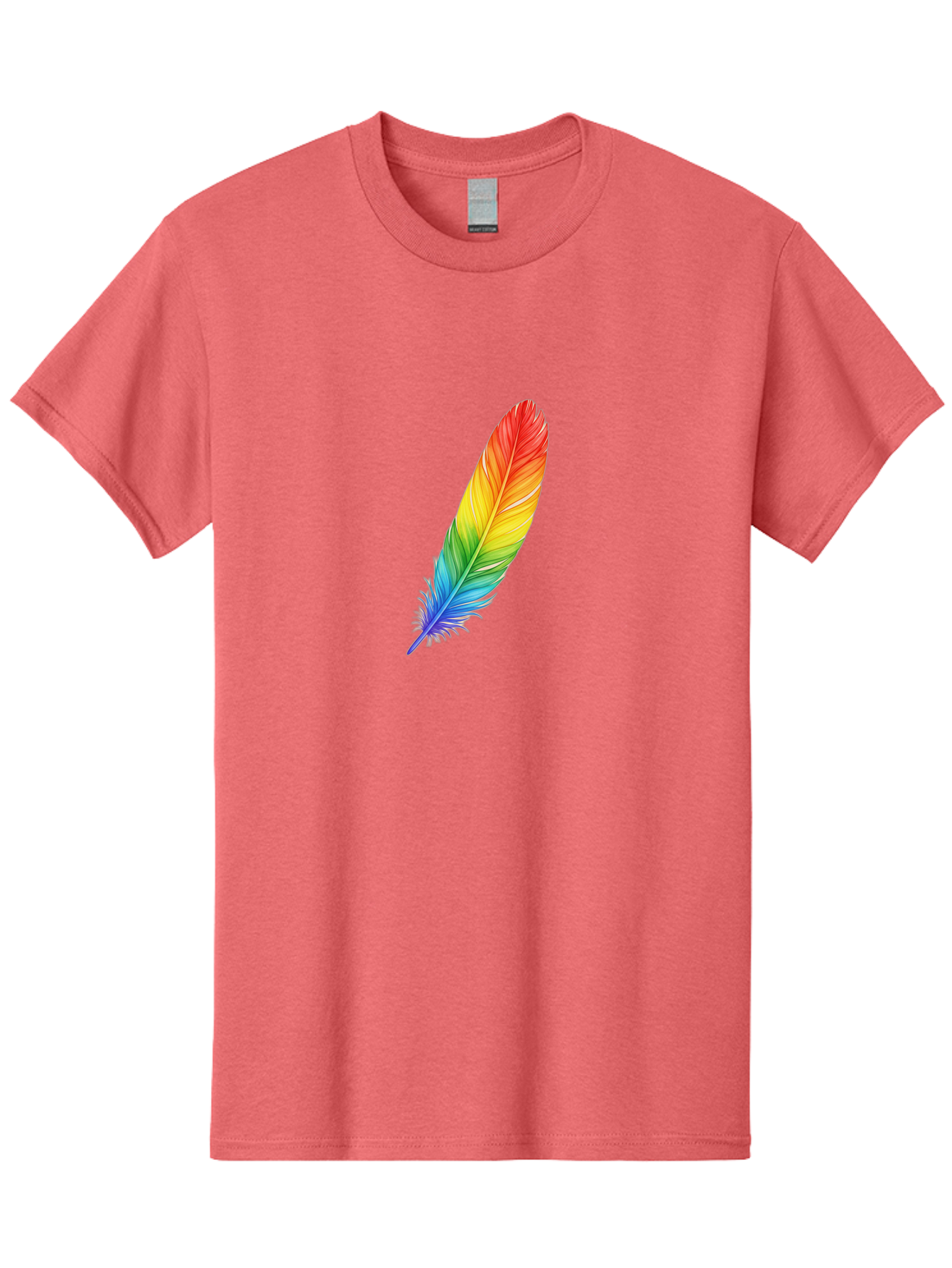 Rainbow-Feather-4 Men'S Graphic Tee, 100% Cotton, Comfortable Casual Summer Wear, Machine Washable, Vintage Camera, Old Camera, Antique Camera, Black Camera, Classic Photography, Photography Equipment, Nostalgic Device, Film Camera, Camera Art Baj227