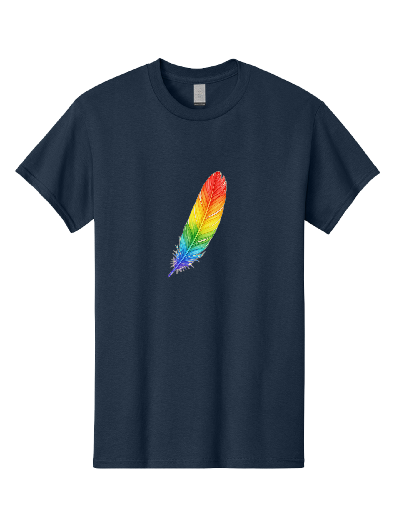 Rainbow-Feather-4 Men'S Graphic Tee, 100% Cotton, Comfortable Casual Summer Wear, Machine Washable, Vintage Camera, Old Camera, Antique Camera, Black Camera, Classic Photography, Photography Equipment, Nostalgic Device, Film Camera, Camera Art Baj227