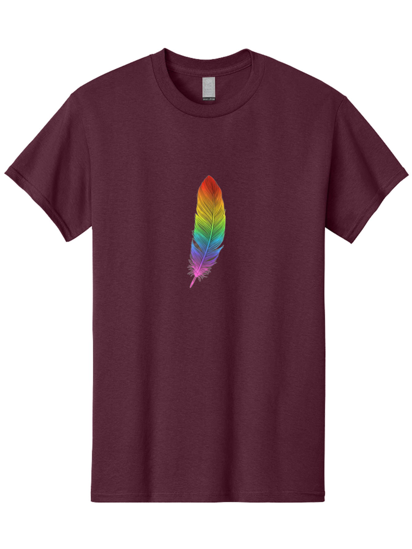 Rainbow-Feather-5 Men'S Graphic Tee, 100% Cotton, Comfortable Casual Summer Wear, Machine Washable, Vintage Camera, Old Camera, Antique Camera, Black Camera, Classic Photography, Photography Equipment, Nostalgic Device, Film Camera, Camera Art Baj228