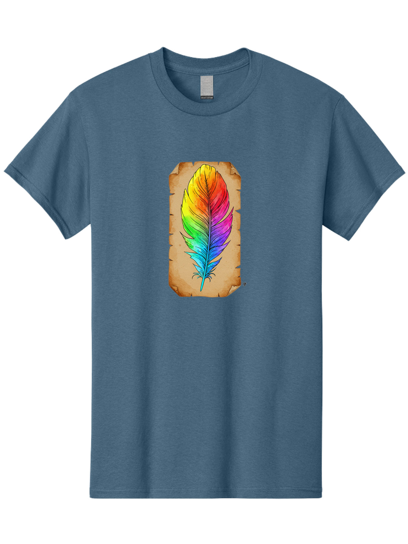 Rainbow-Feather-7 Men'S Graphic Tee, 100% Cotton, Comfortable Casual Summer Wear, Machine Washable, Vintage Camera, Old Camera, Antique Camera, Black Camera, Classic Photography, Photography Equipment, Nostalgic Device, Film Camera, Camera Art Baj230