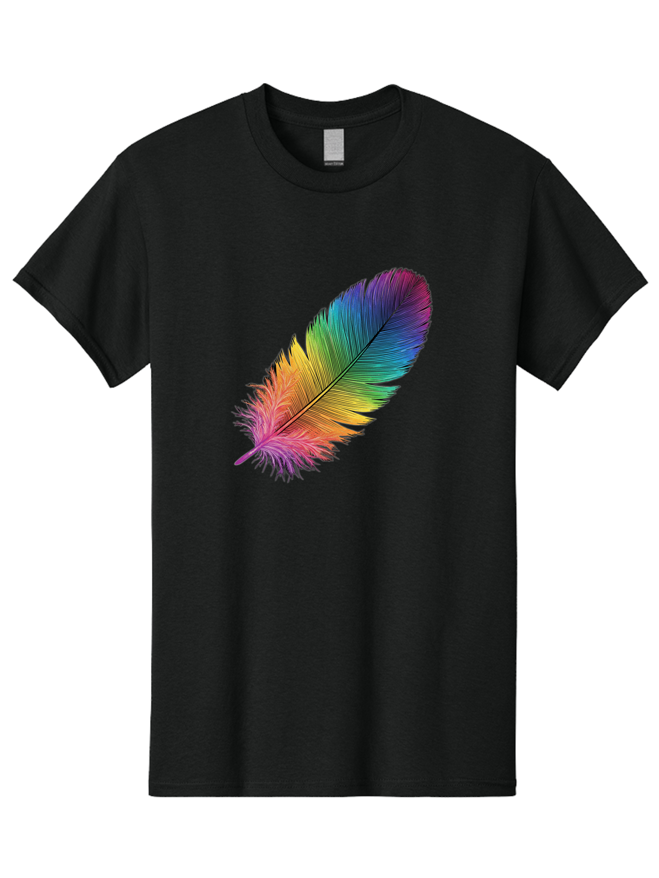 Rainbow-Feather-9 Men'S Graphic Tee, 100% Cotton, Comfortable Casual Summer Wear, Machine Washable, Vintage Camera, Old Camera, Antique Camera, Black Camera, Classic Photography, Photography Equipment, Nostalgic Device, Film Camera, Camera Art Baj232