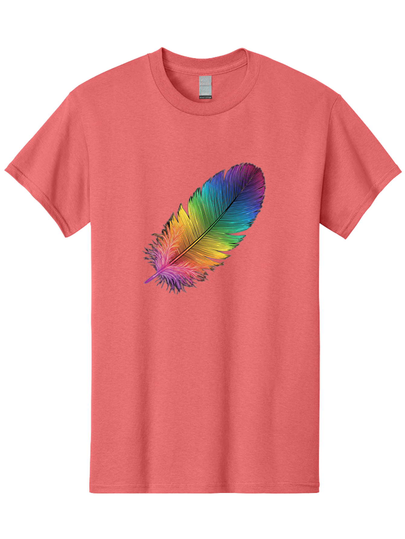 Rainbow-Feather-9 Men'S Graphic Tee, 100% Cotton, Comfortable Casual Summer Wear, Machine Washable, Vintage Camera, Old Camera, Antique Camera, Black Camera, Classic Photography, Photography Equipment, Nostalgic Device, Film Camera, Camera Art Baj232