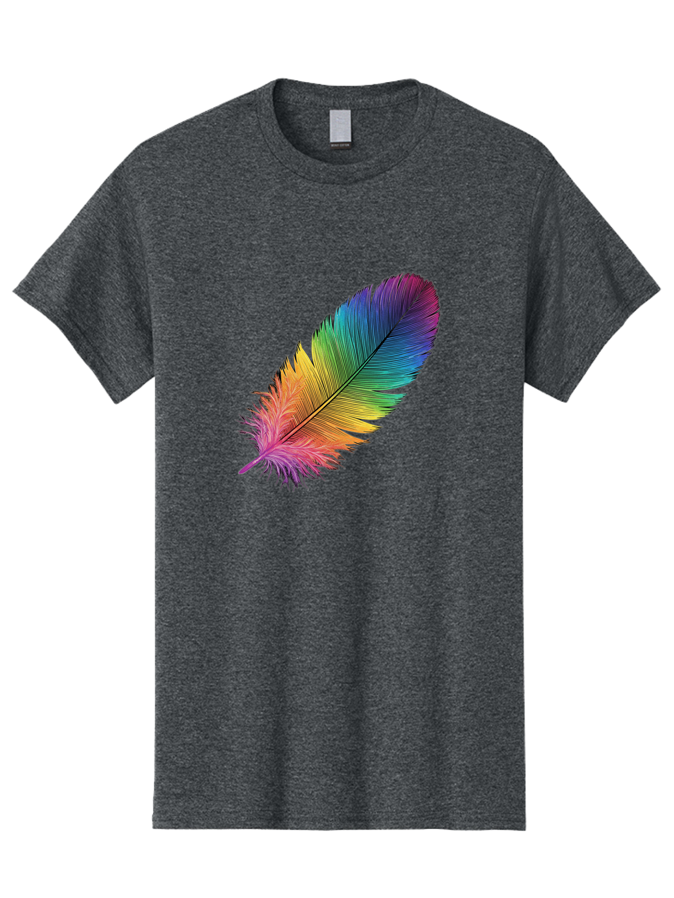 Rainbow-Feather-9 Men'S Graphic Tee, 100% Cotton, Comfortable Casual Summer Wear, Machine Washable, Vintage Camera, Old Camera, Antique Camera, Black Camera, Classic Photography, Photography Equipment, Nostalgic Device, Film Camera, Camera Art Baj232