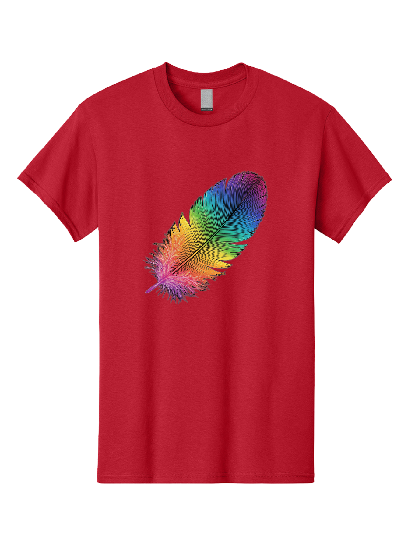 Rainbow-Feather-9 Men'S Graphic Tee, 100% Cotton, Comfortable Casual Summer Wear, Machine Washable, Vintage Camera, Old Camera, Antique Camera, Black Camera, Classic Photography, Photography Equipment, Nostalgic Device, Film Camera, Camera Art Baj232