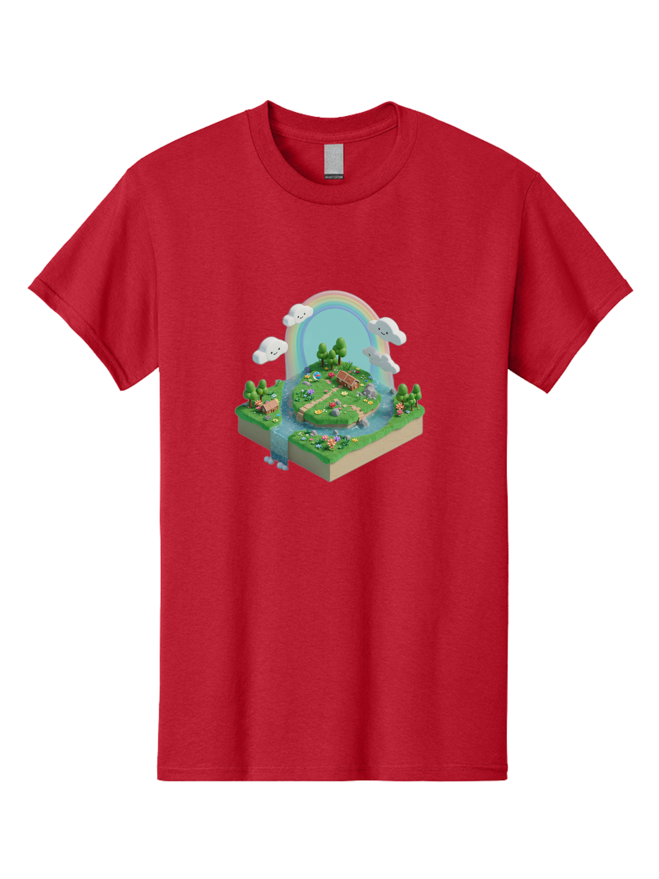 Rainbow-Landscape Men'S Graphic Tee, 100% Cotton, Comfortable Casual Summer Wear, Machine Washable, Vintage Camera, Old Camera, Antique Camera, Black Camera, Classic Photography, Photography Equipment, Nostalgic Device, Film Camera, Camera Art Baj235