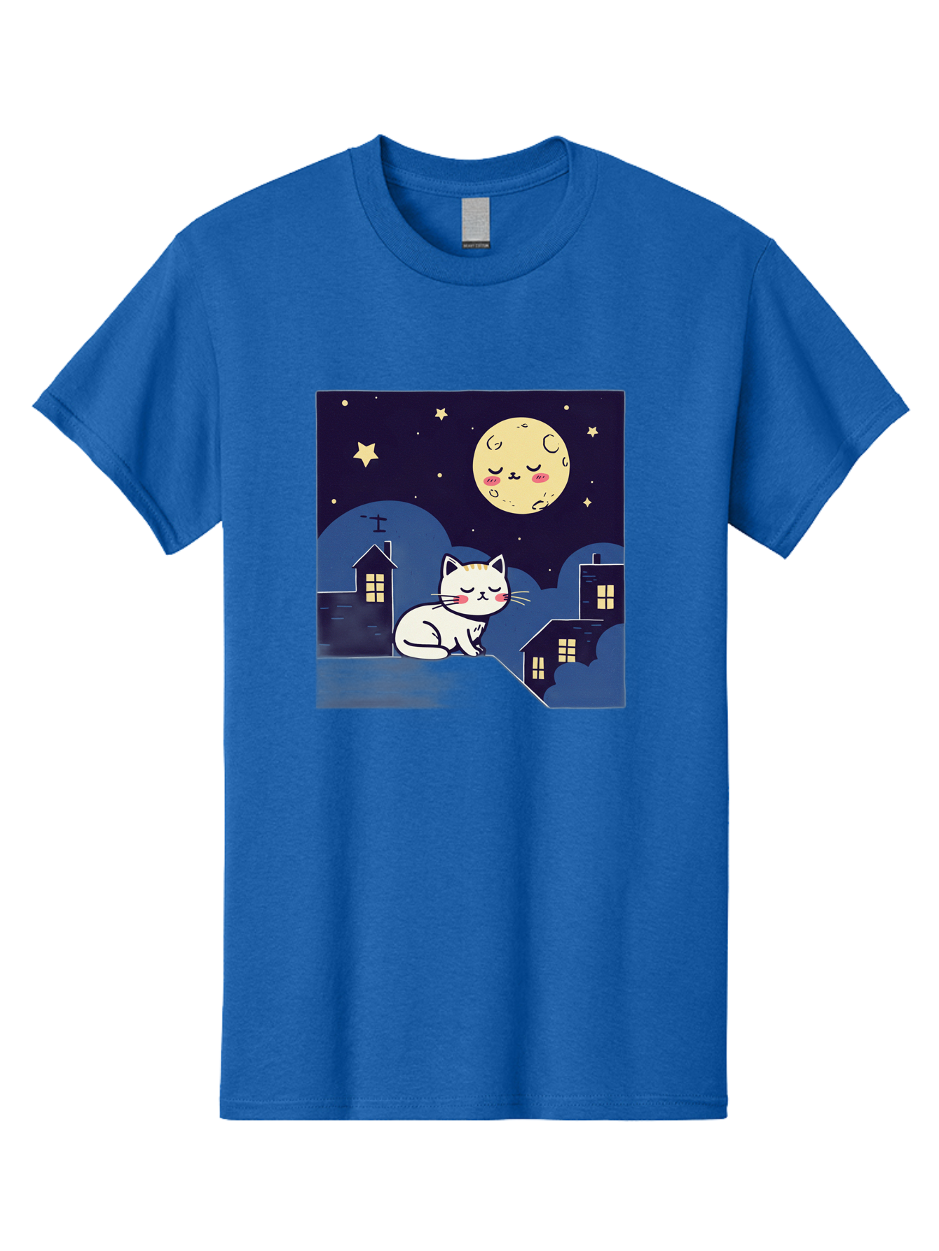 Sleeping-Cat-Under-Moonlight Men'S Graphic Tee, 100% Cotton, Comfortable Casual Summer Wear, Machine Washable, Vintage Camera, Old Camera, Antique Camera, Black Camera, Classic Photography, Photography Equipment, Nostalgic Device, Film Camera, Baj249