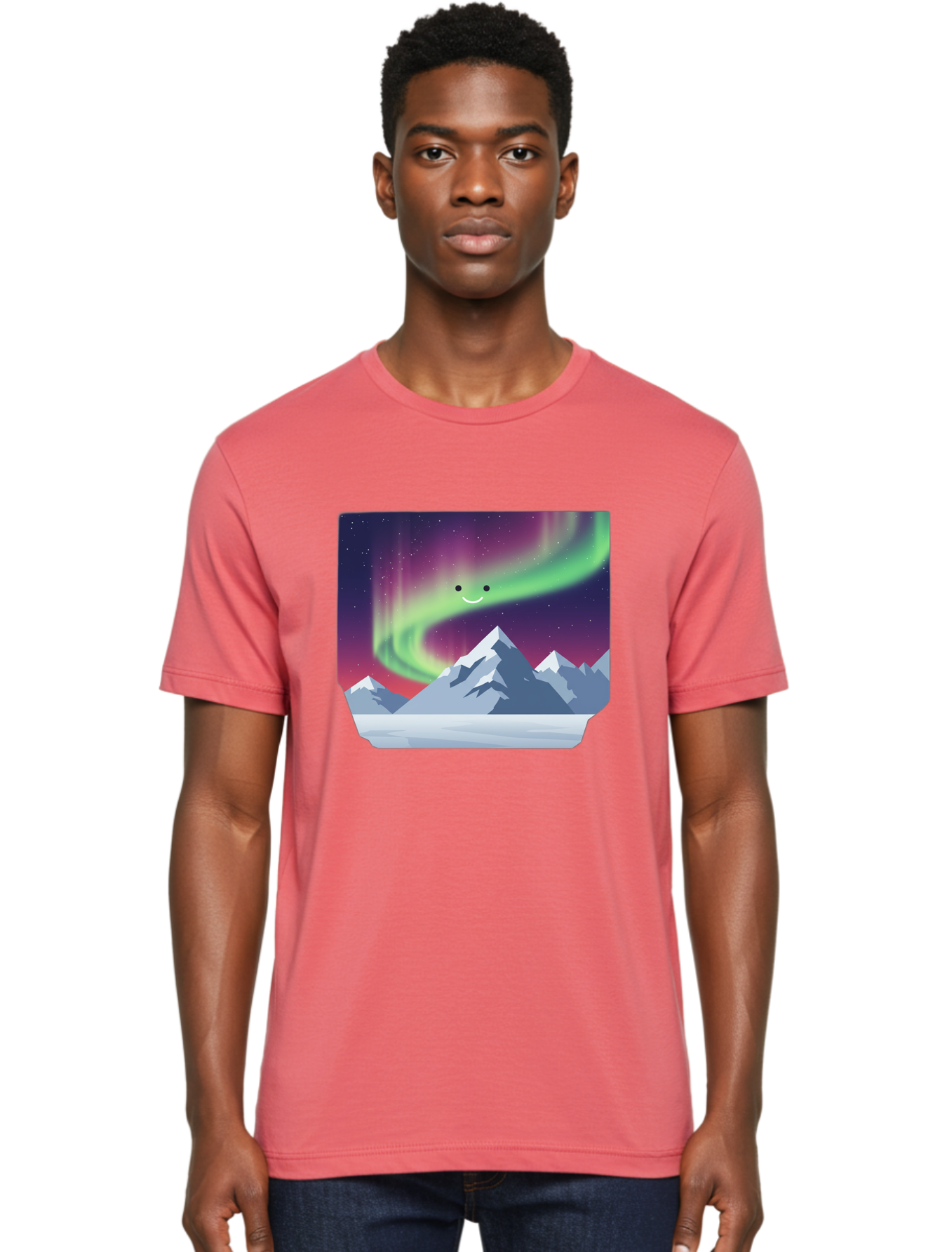 Smiling-Aurora-Borealis Men'S Graphic Tee, 100% Cotton, Comfortable Casual Summer Wear, Machine Washable, Vintage Camera, Old Camera, Antique Camera, Black Camera, Classic Photography, Photography Equipment, Nostalgic Device, Film Camera, Baj255