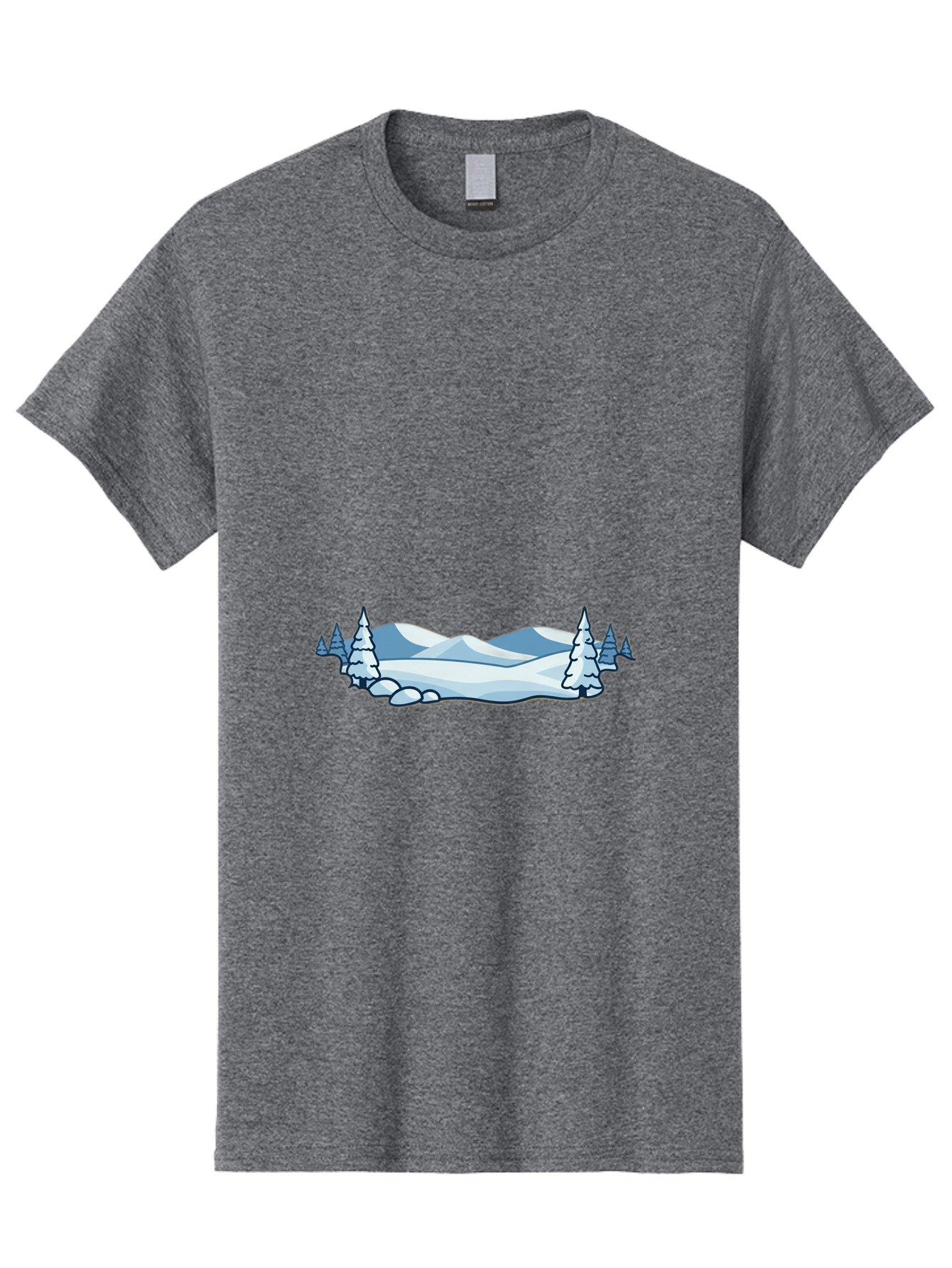 Snowy-Landscape Men'S Graphic Tee, 100% Cotton, Comfortable Casual Summer Wear, Machine Washable, Vintage Camera, Old Camera, Antique Camera, Black Camera, Classic Photography, Photography Equipment, Nostalgic Device, Film Camera, Camera Art Baj259