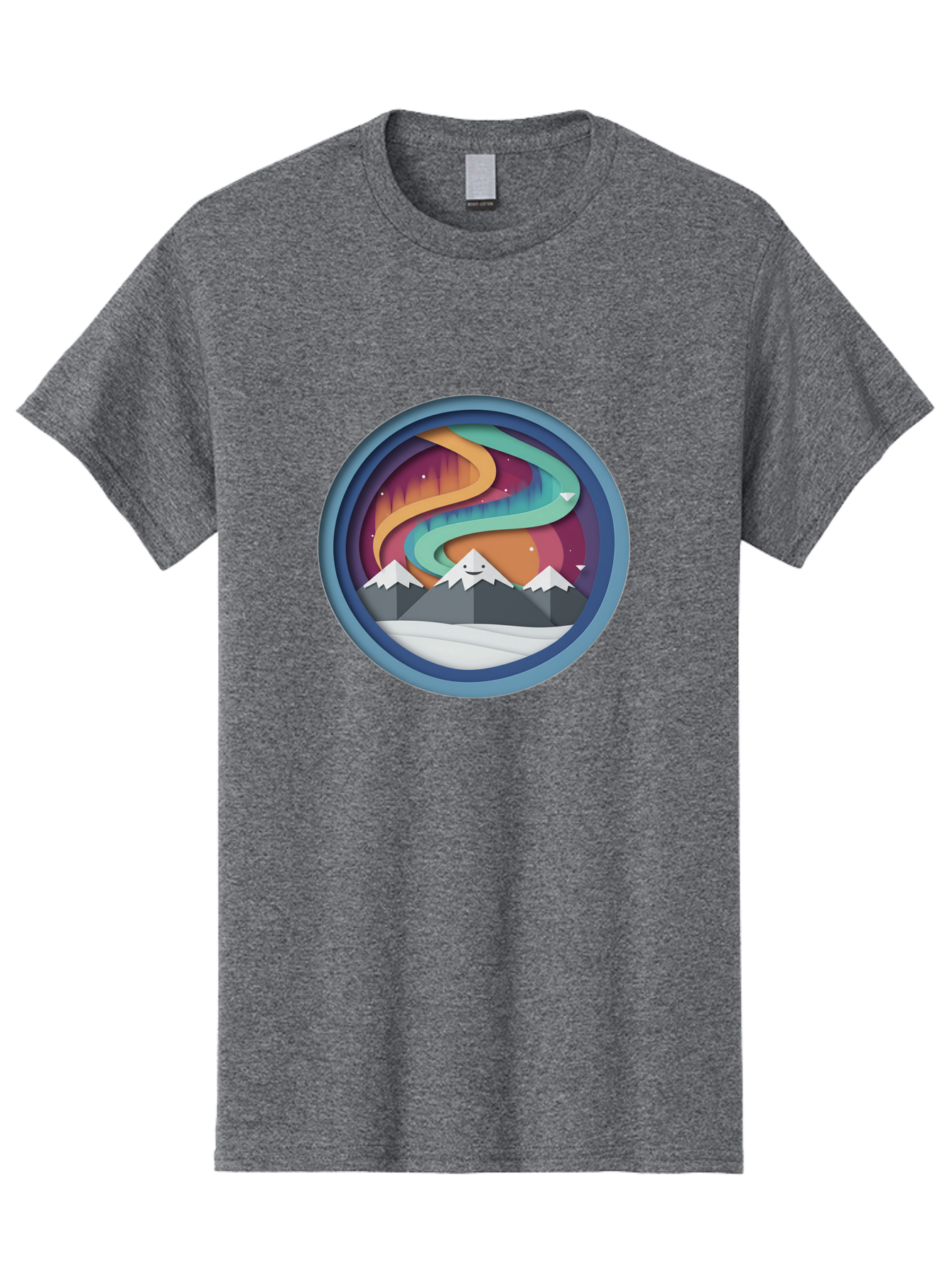 Stylized-Mountain-Landscape Men'S Graphic Tee, 100% Cotton, Comfortable Casual Summer Wear, Machine Washable, Vintage Camera, Old Camera, Antique Camera, Black Camera, Classic Photography, Photography Equipment, Nostalgic Device, Film Camera, Baj263