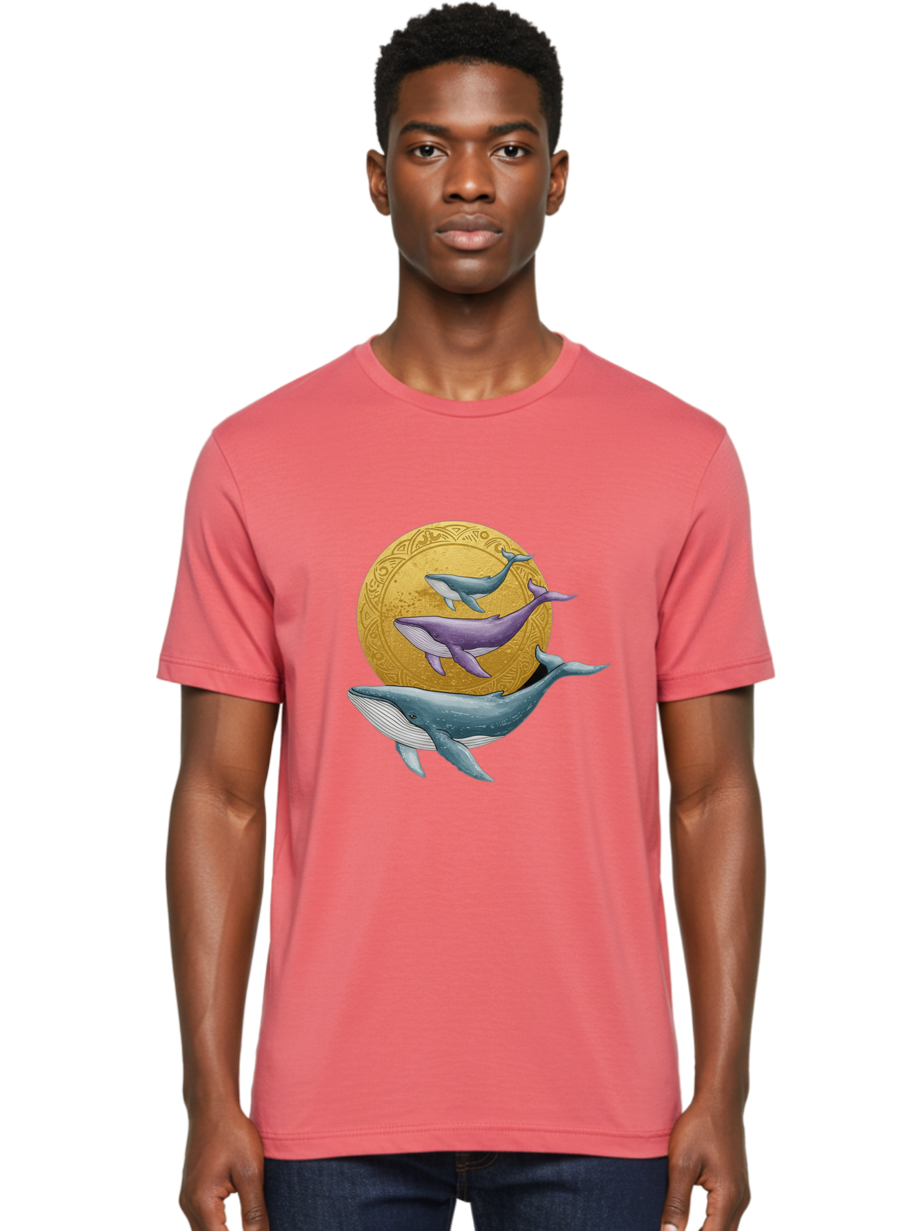Three-Whales-1 Men'S Graphic Tee, 100% Cotton, Comfortable Casual Summer Wear, Machine Washable, Vintage Camera, Old Camera, Antique Camera, Black Camera, Classic Photography, Photography Equipment, Nostalgic Device, Film Camera, Camera Art Baj269