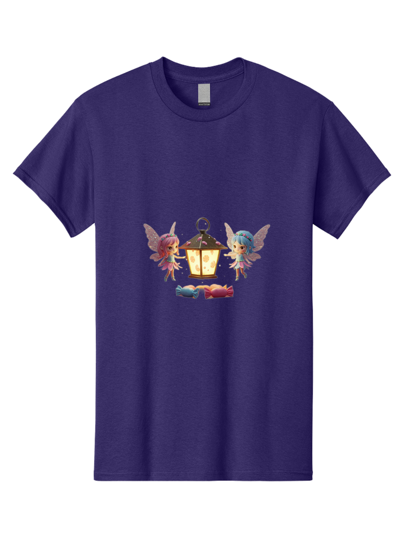 Two-Fairies-With-Lantern-1 Men'S Graphic Tee, 100% Cotton, Comfortable Casual Summer Wear, Machine Washable, Vintage Camera, Old Camera, Antique Camera, Black Camera, Classic Photography, Photography Equipment, Nostalgic Device, Film Camera, Baj283
