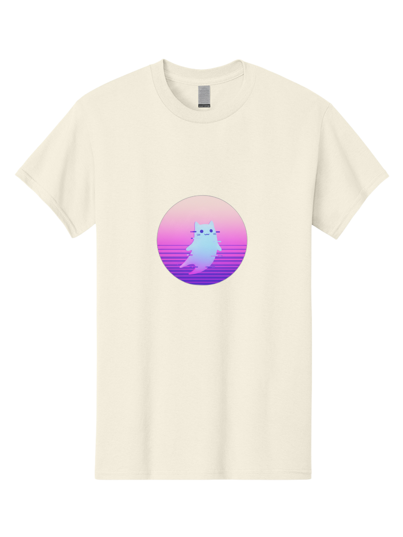 Vaporwave-Cat-1 Men'S Graphic Tee, 100% Cotton, Comfortable Casual Summer Wear, Machine Washable, Vintage Camera, Old Camera, Antique Camera, Black Camera, Classic Photography, Photography Equipment, Nostalgic Device, Film Camera, Camera Art Baj289