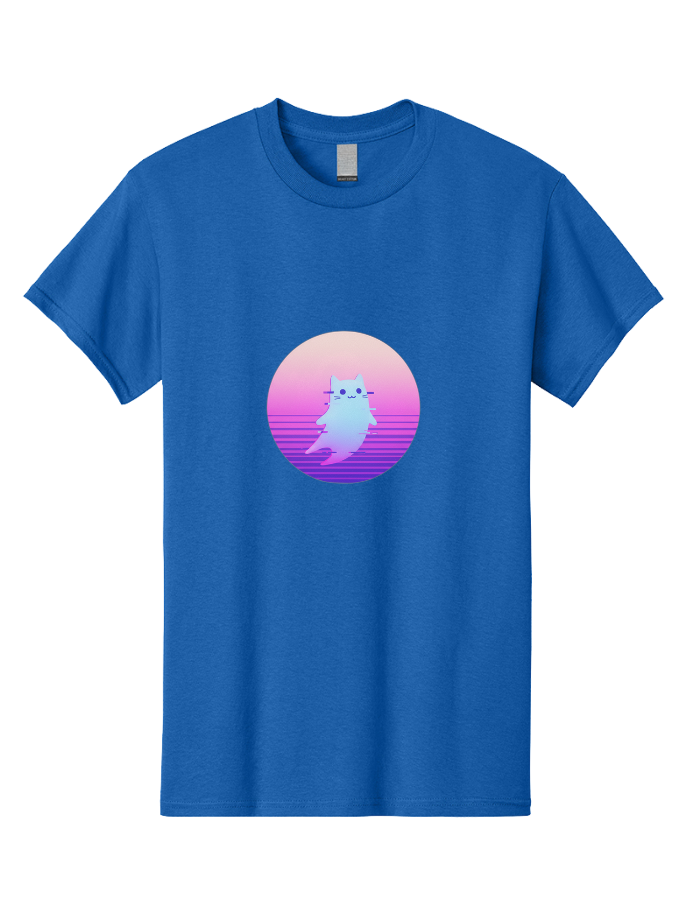 Vaporwave-Cat-1 Men'S Graphic Tee, 100% Cotton, Comfortable Casual Summer Wear, Machine Washable, Vintage Camera, Old Camera, Antique Camera, Black Camera, Classic Photography, Photography Equipment, Nostalgic Device, Film Camera, Camera Art Baj289