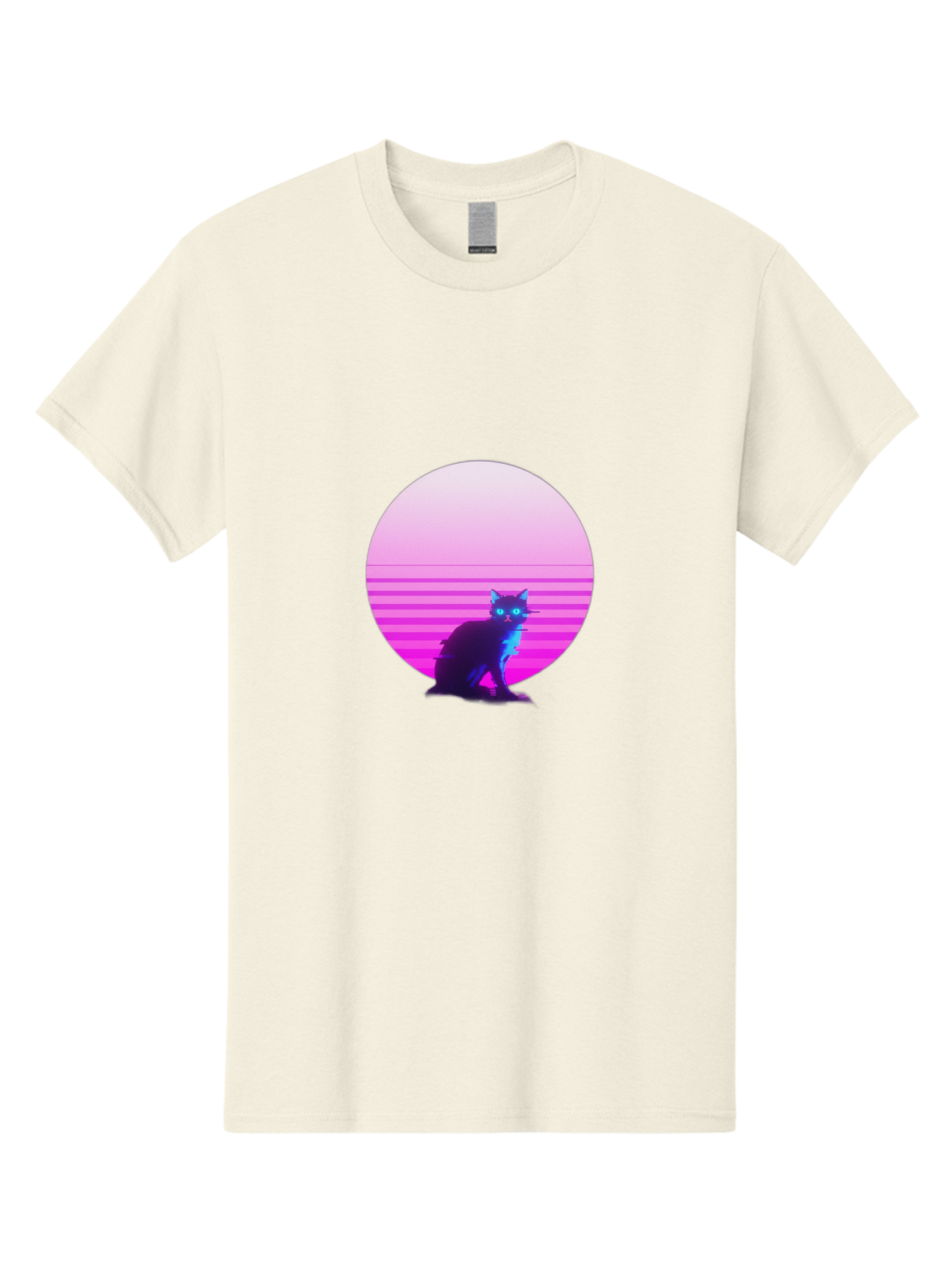 Vaporwave-Cat Men'S Graphic Tee, 100% Cotton, Comfortable Casual Summer Wear, Machine Washable, Vintage Camera, Old Camera, Antique Camera, Black Camera, Classic Photography, Photography Equipment, Nostalgic Device, Film Camera, Camera Art Baj290