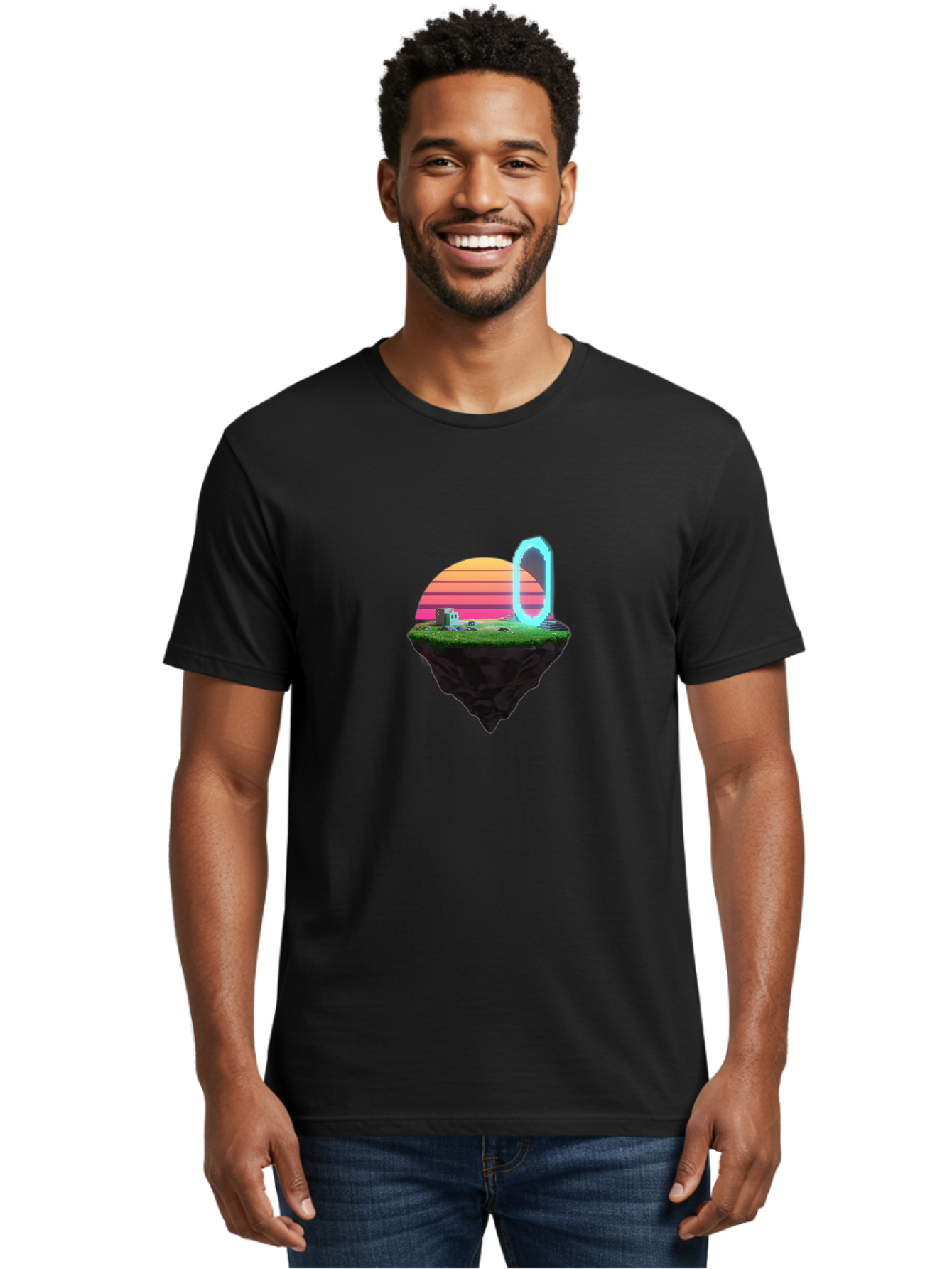 Vaporwave-Island Men'S Graphic Tee, 100% Cotton, Comfortable Casual Summer Wear, Machine Washable, Vintage Camera, Old Camera, Antique Camera, Black Camera, Classic Photography, Photography Equipment, Nostalgic Device, Film Camera, Camera Art Baj291