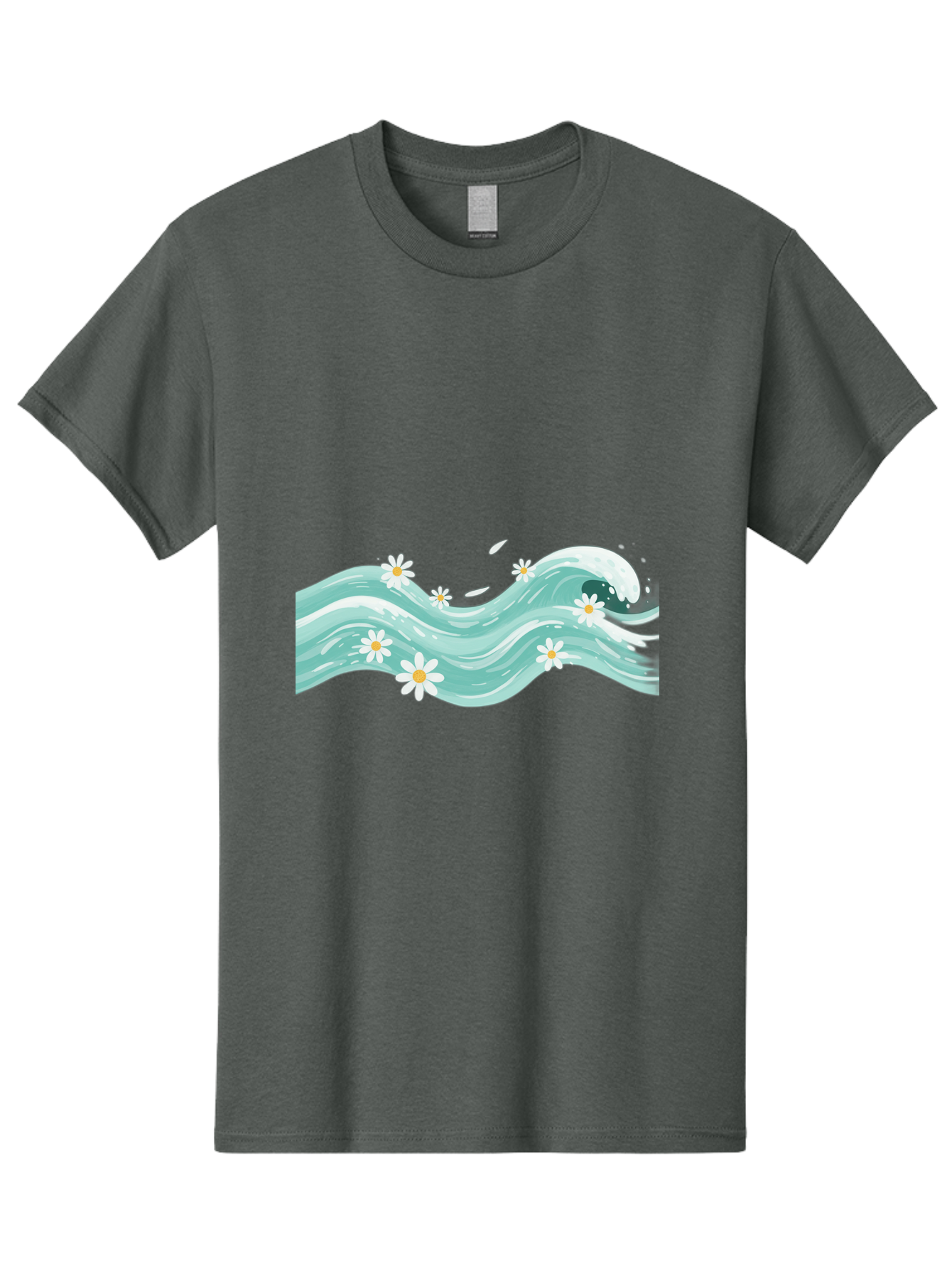 Waves-With-Daisies Men'S Graphic Tee, 100% Cotton, Comfortable Casual Summer Wear, Machine Washable, Vintage Camera, Old Camera, Antique Camera, Black Camera, Classic Photography, Photography Equipment, Nostalgic Device, Film Camera, Baj298