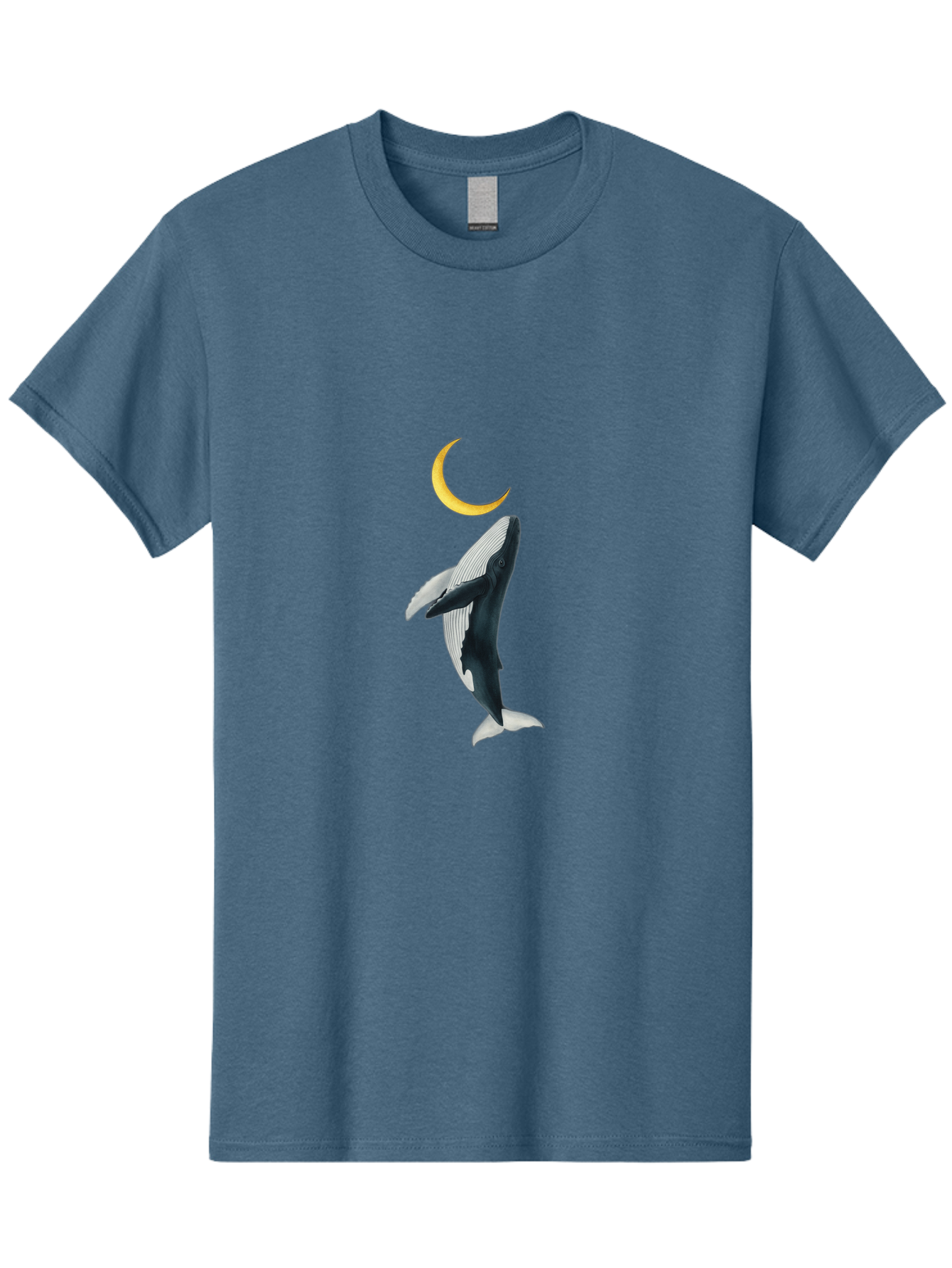 Whale-And-Crescent-Moon Men'S Graphic Tee, 100% Cotton, Comfortable Casual Summer Wear, Machine Washable, Vintage Camera, Old Camera, Antique Camera, Black Camera, Classic Photography, Photography Equipment, Nostalgic Device, Film Camera, Baj300