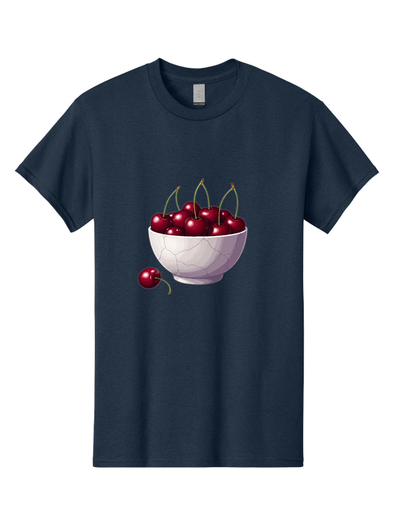 White-Bowl-Of-Cherries Men'S Graphic Tee, 100% Cotton, Comfortable Casual Summer Wear, Machine Washable, Vintage Camera, Old Camera, Antique Camera, Black Camera, Classic Photography, Photography Equipment, Nostalgic Device, Film Camera, Baj308