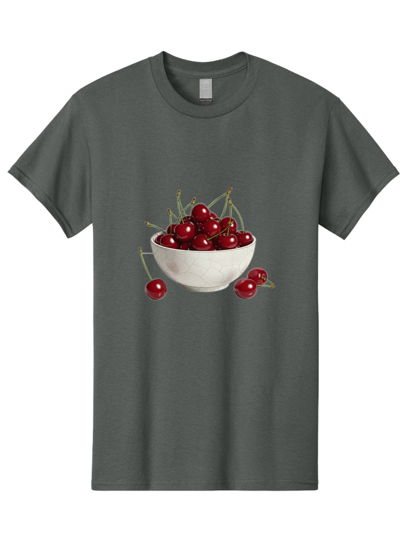 White-Bowl-With-Cherries Men'S Graphic Tee, 100% Cotton, Comfortable Casual Summer Wear, Machine Washable, Vintage Camera, Old Camera, Antique Camera, Black Camera, Classic Photography, Photography Equipment, Nostalgic Device, Film Camera, Baj309