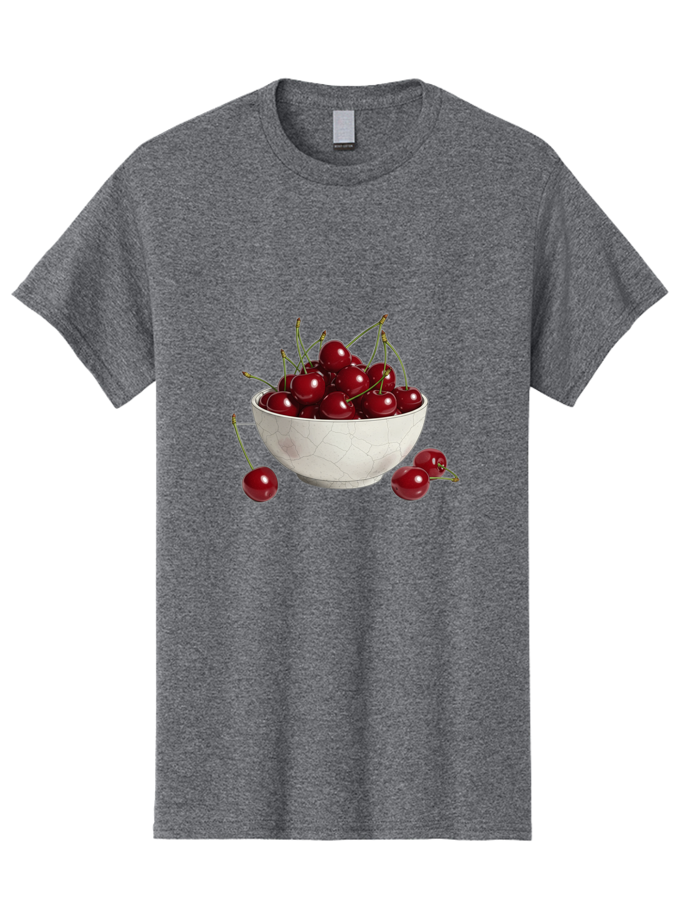 White-Bowl-With-Cherries Men'S Graphic Tee, 100% Cotton, Comfortable Casual Summer Wear, Machine Washable, Vintage Camera, Old Camera, Antique Camera, Black Camera, Classic Photography, Photography Equipment, Nostalgic Device, Film Camera, Baj309