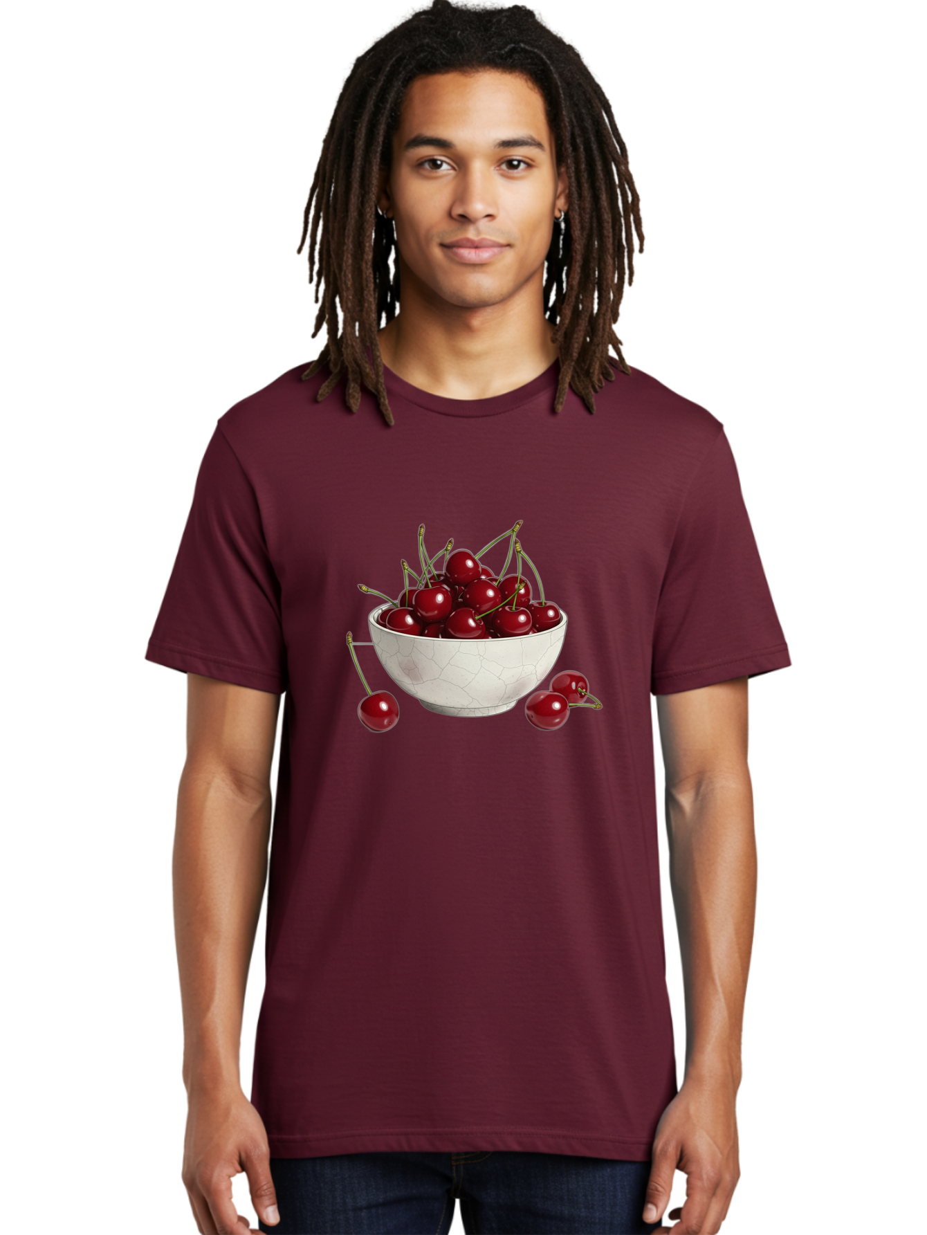White-Bowl-With-Cherries Men'S Graphic Tee, 100% Cotton, Comfortable Casual Summer Wear, Machine Washable, Vintage Camera, Old Camera, Antique Camera, Black Camera, Classic Photography, Photography Equipment, Nostalgic Device, Film Camera, Baj309