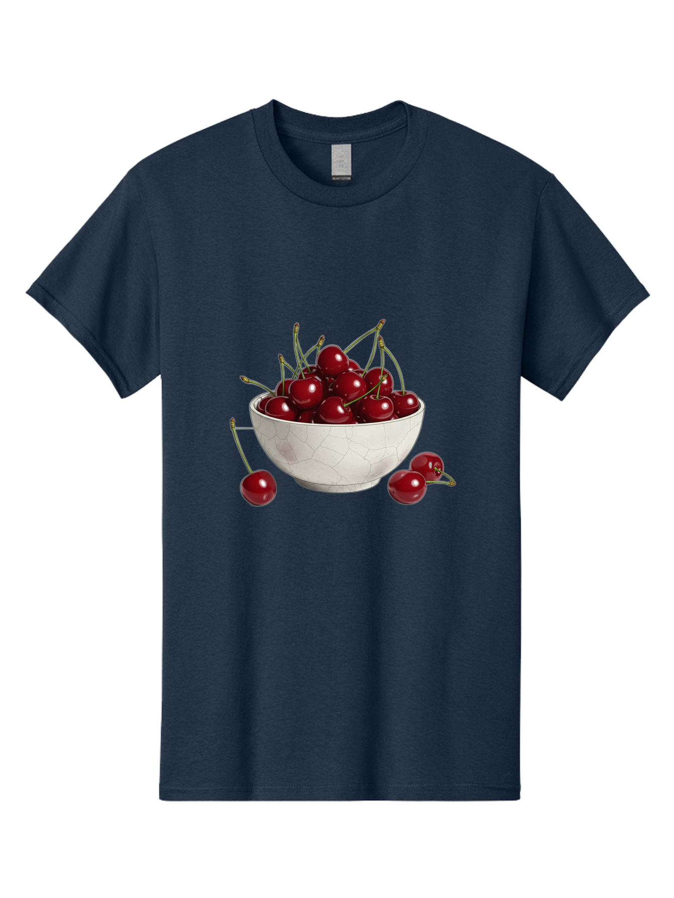 White-Bowl-With-Cherries Men'S Graphic Tee, 100% Cotton, Comfortable Casual Summer Wear, Machine Washable, Vintage Camera, Old Camera, Antique Camera, Black Camera, Classic Photography, Photography Equipment, Nostalgic Device, Film Camera, Baj309