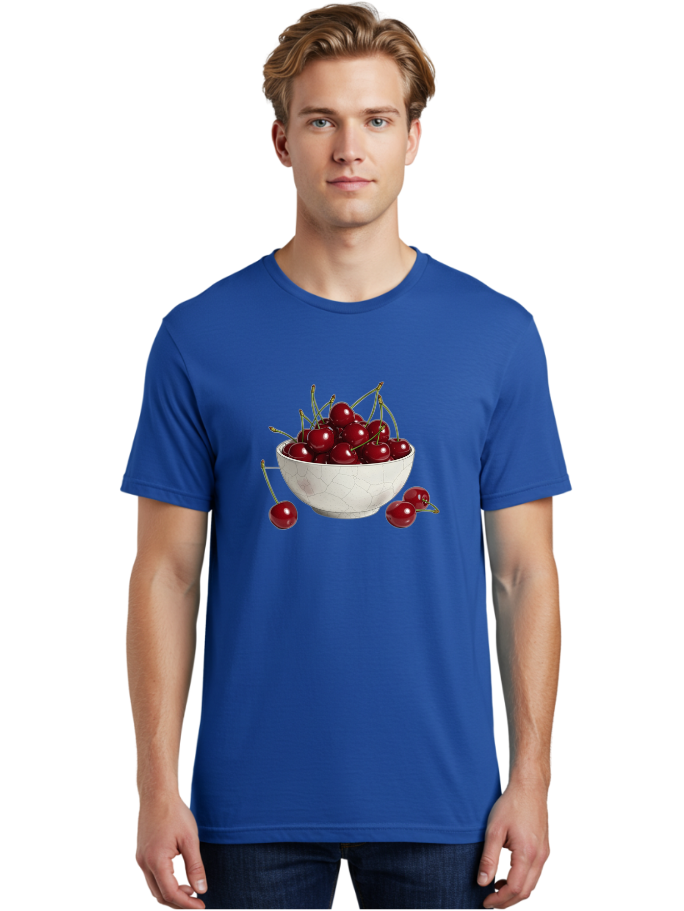 White-Bowl-With-Cherries Men'S Graphic Tee, 100% Cotton, Comfortable Casual Summer Wear, Machine Washable, Vintage Camera, Old Camera, Antique Camera, Black Camera, Classic Photography, Photography Equipment, Nostalgic Device, Film Camera, Baj309