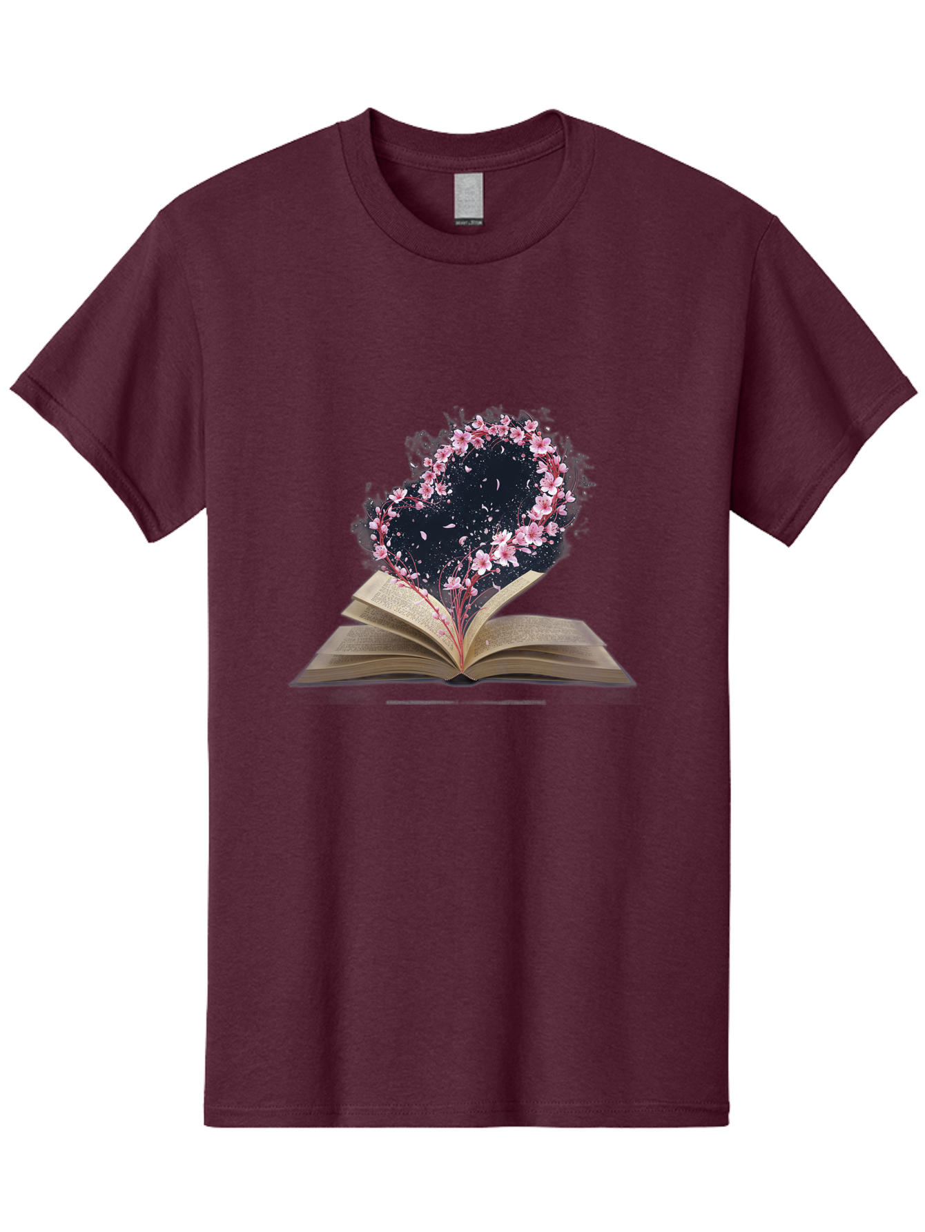 Book-With-Cherry-Blossom-Tree Men'S Graphic Tee, 100% Cotton, Comfortable Casual Summer Wear, Machine Washable, Vintage Camera, Old Camera, Antique Camera, Black Camera, Classic Photography, Photography Equipment, Nostalgic Device, Baj339