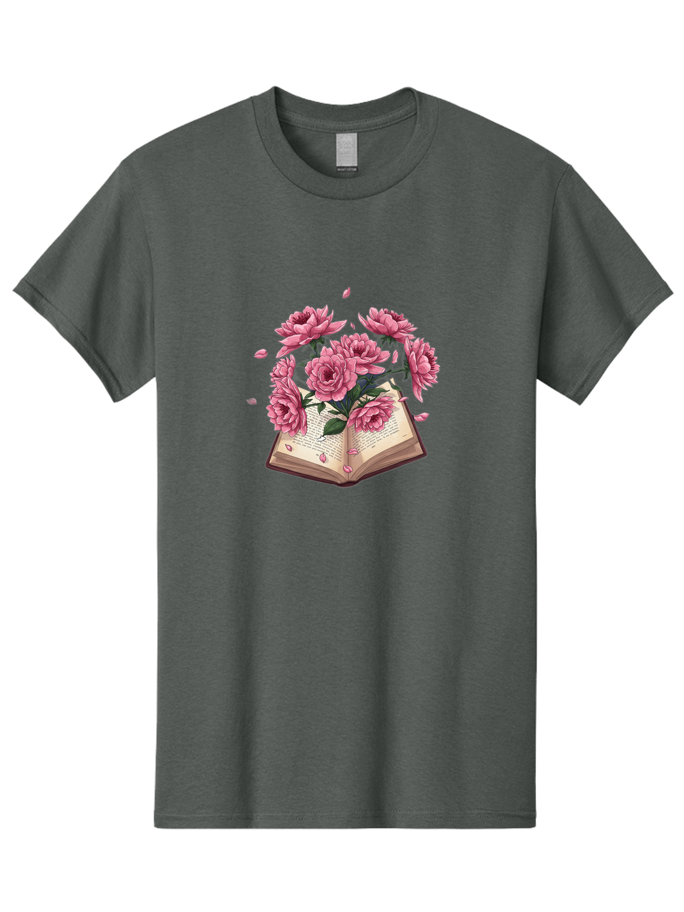 Book-With-Pink-Roses Men'S Graphic Tee, 100% Cotton, Comfortable Casual Summer Wear, Machine Washable, Vintage Camera, Old Camera, Antique Camera, Black Camera, Classic Photography, Photography Equipment, Nostalgic Device, Film Camera, Baj340