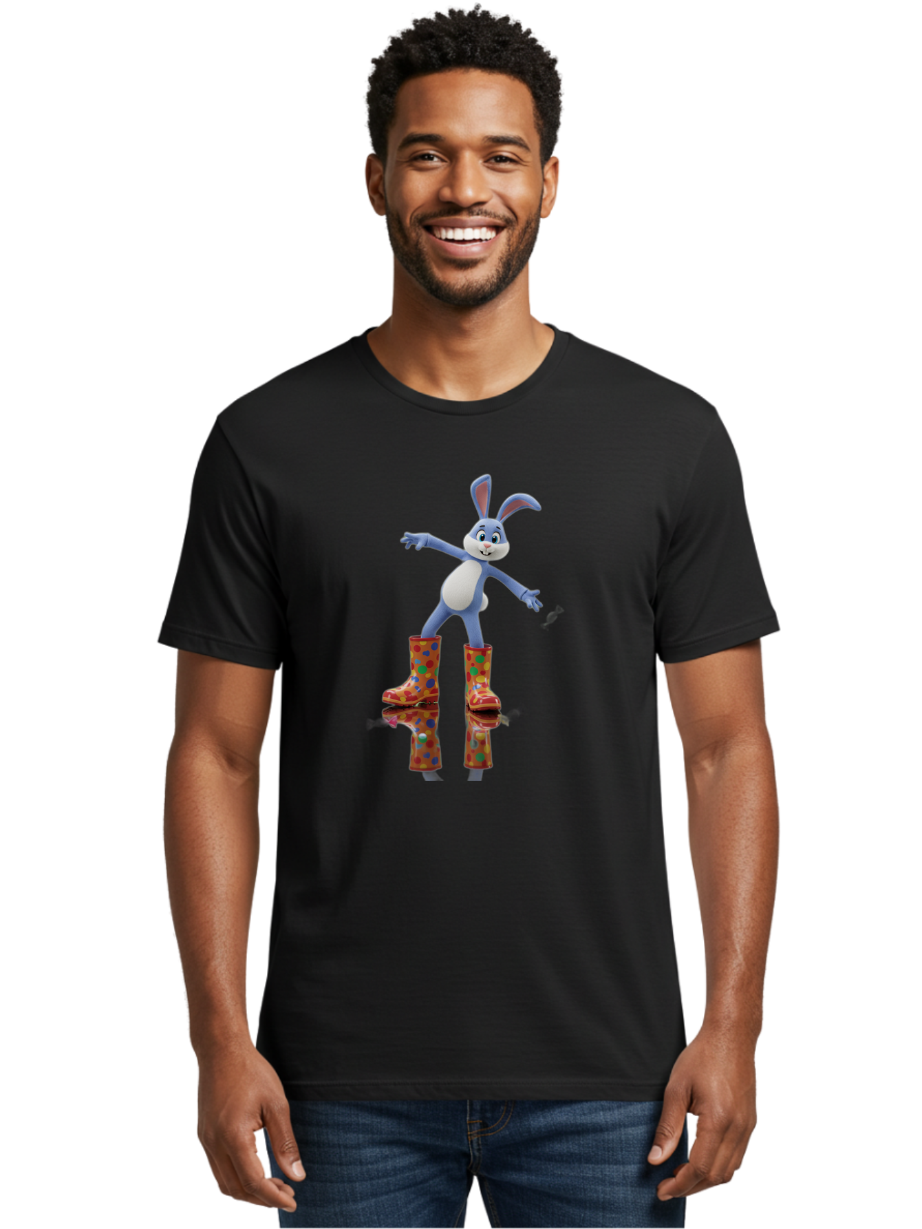 Bugs-Bunny-Red-Rainboots Men'S Graphic Tee, 100% Cotton, Comfortable Casual Summer Wear, Machine Washable, Vintage Camera, Old Camera, Antique Camera, Black Camera, Classic Photography, Photography Equipment, Nostalgic Device, Film Camera, Baj345