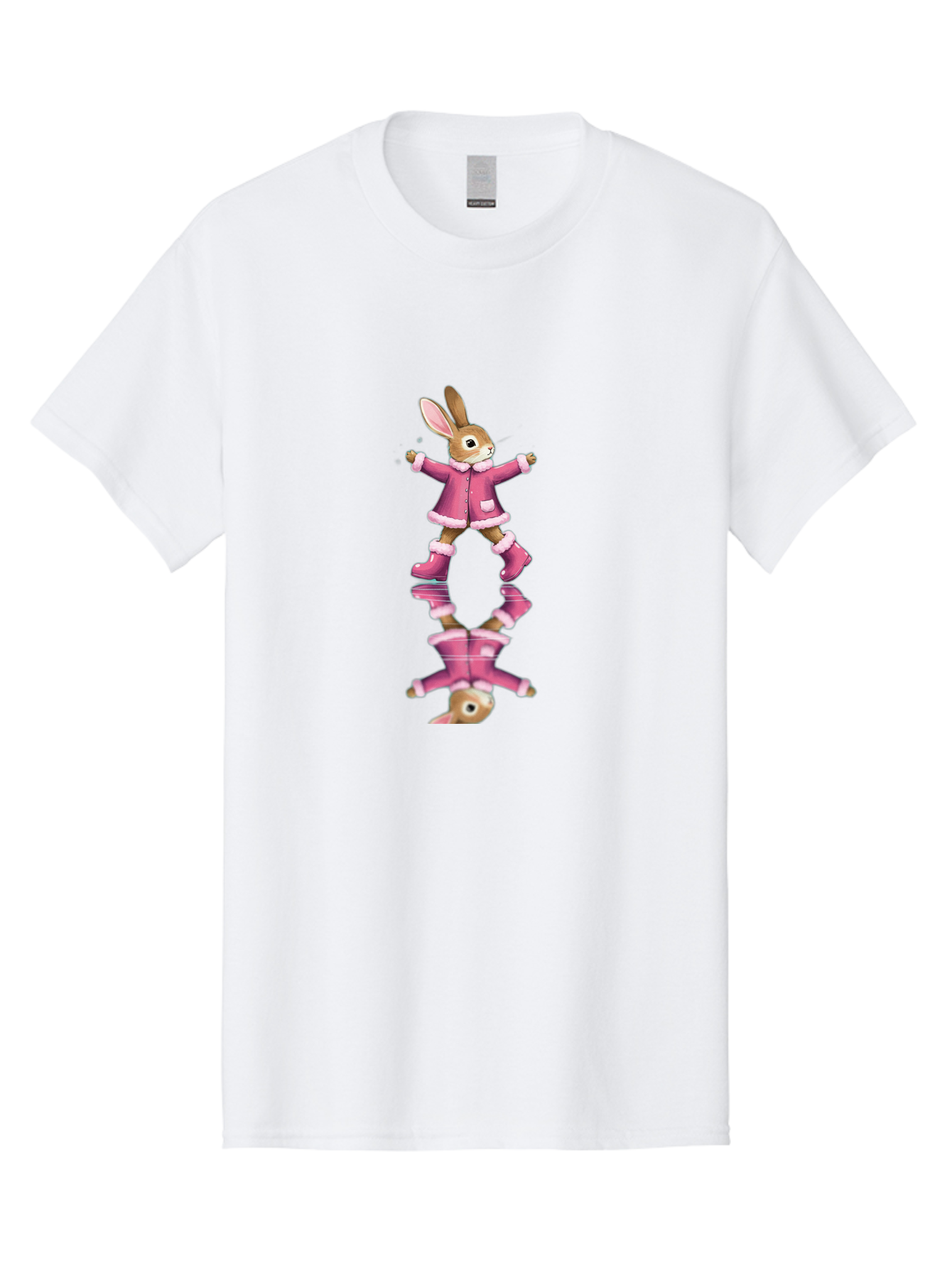Bunny-In-Pink-Jacket Men'S Graphic Tee, 100% Cotton, Comfortable Casual Summer Wear, Machine Washable, Vintage Camera, Old Camera, Antique Camera, Black Camera, Classic Photography, Photography Equipment, Nostalgic Device, Film Camera, Baj347