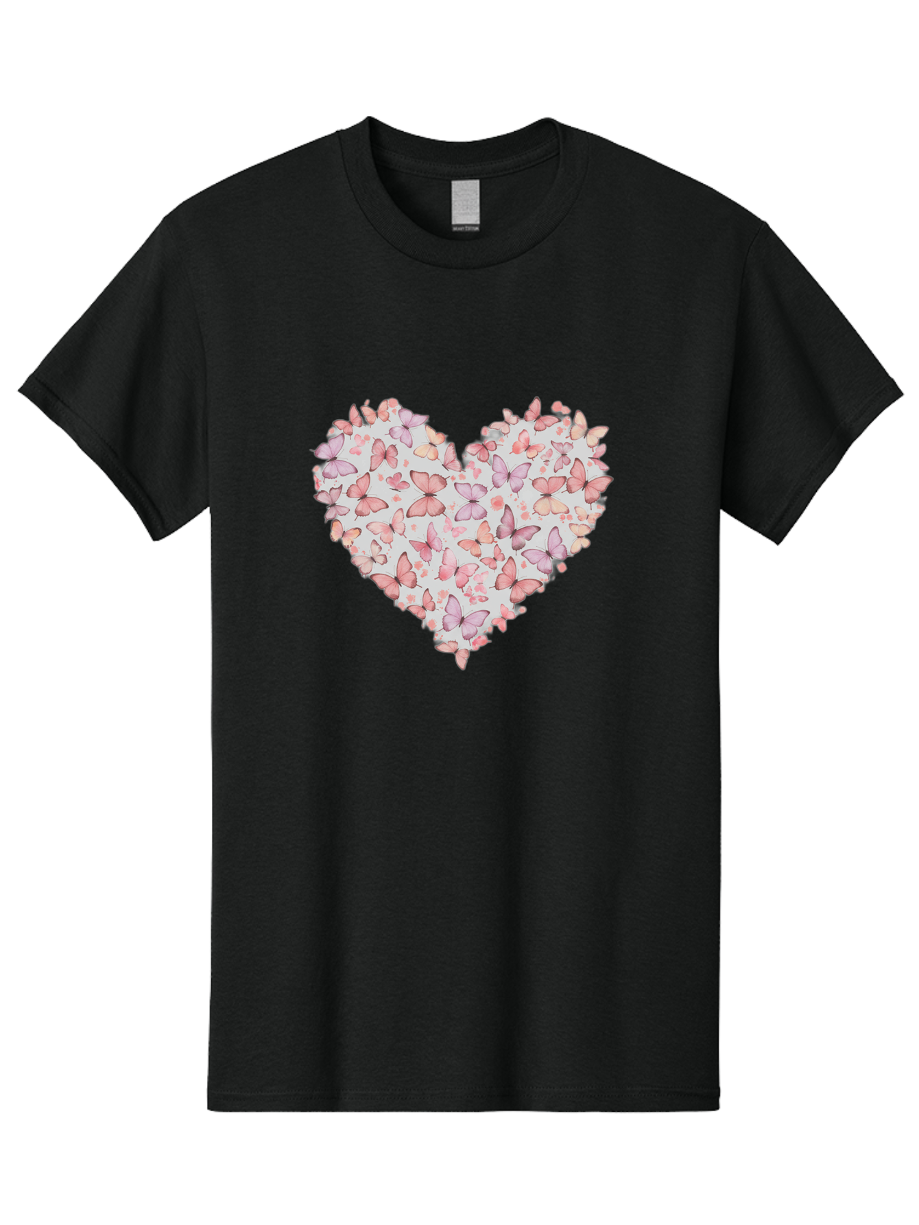 Butterflies-Heart-1 Men'S Graphic Tee, 100% Cotton, Comfortable Casual Summer Wear, Machine Washable, Vintage Camera, Old Camera, Antique Camera, Black Camera, Classic Photography, Photography Equipment, Nostalgic Device, Film Camera, Baj352