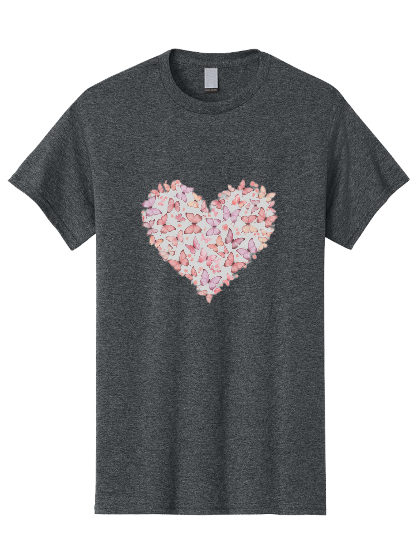 Butterflies-Heart-1 Men'S Graphic Tee, 100% Cotton, Comfortable Casual Summer Wear, Machine Washable, Vintage Camera, Old Camera, Antique Camera, Black Camera, Classic Photography, Photography Equipment, Nostalgic Device, Film Camera, Baj352