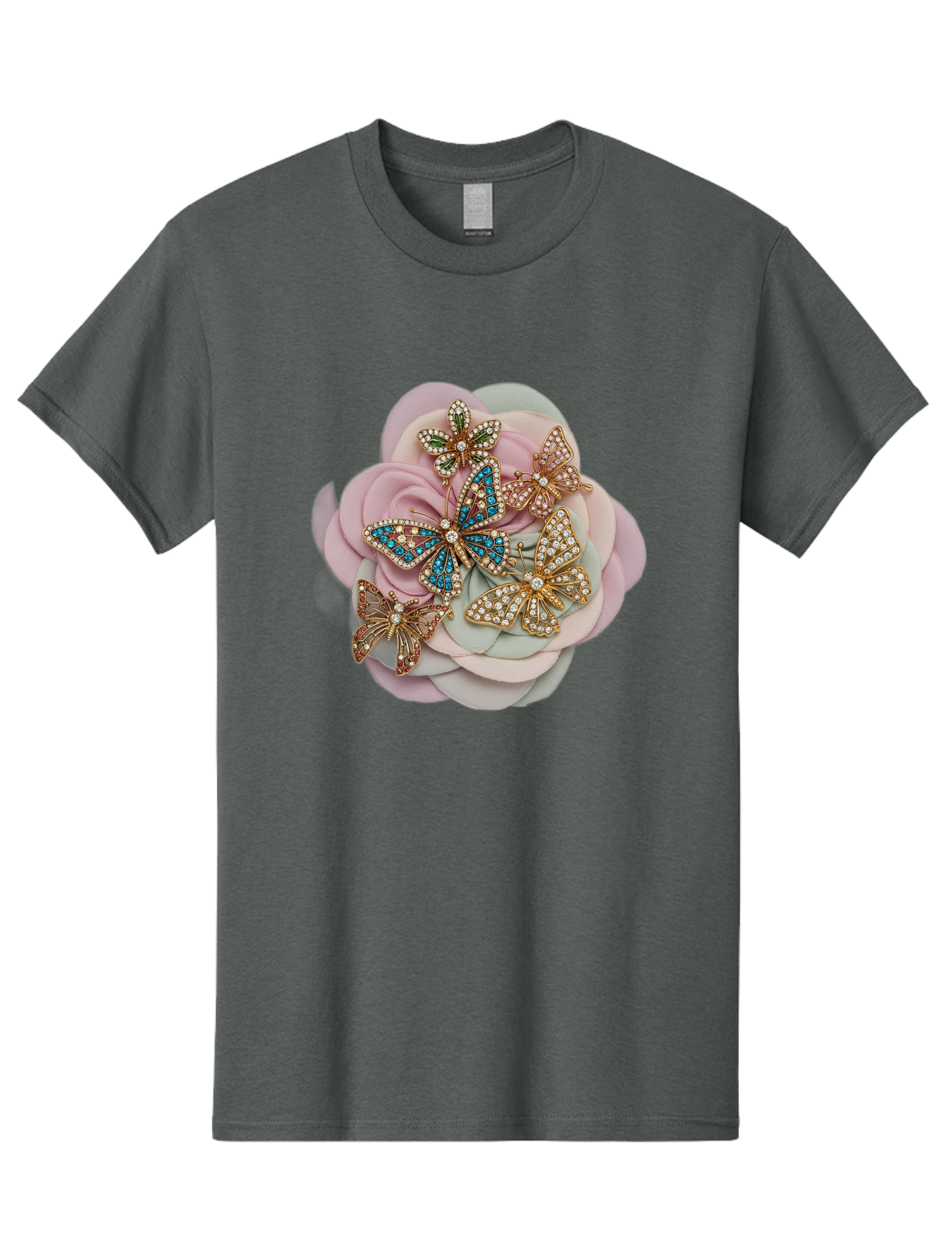 Butterfly-Brooch Men'S Graphic Tee, 100% Cotton, Comfortable Casual Summer Wear, Machine Washable, Vintage Camera, Old Camera, Antique Camera, Black Camera, Classic Photography, Photography Equipment, Nostalgic Device, Film Camera, Camera Art Baj356