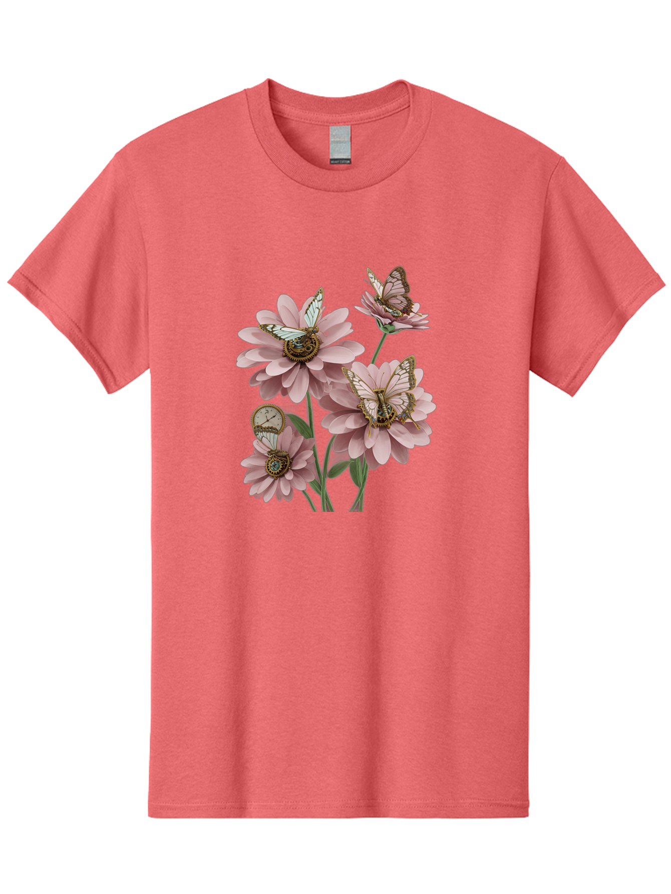 Butterfly-Flowers Men'S Graphic Tee, 100% Cotton, Comfortable Casual Summer Wear, Machine Washable, Vintage Camera, Old Camera, Antique Camera, Black Camera, Classic Photography, Photography Equipment, Nostalgic Device, Film Camera, Camera Art Baj358