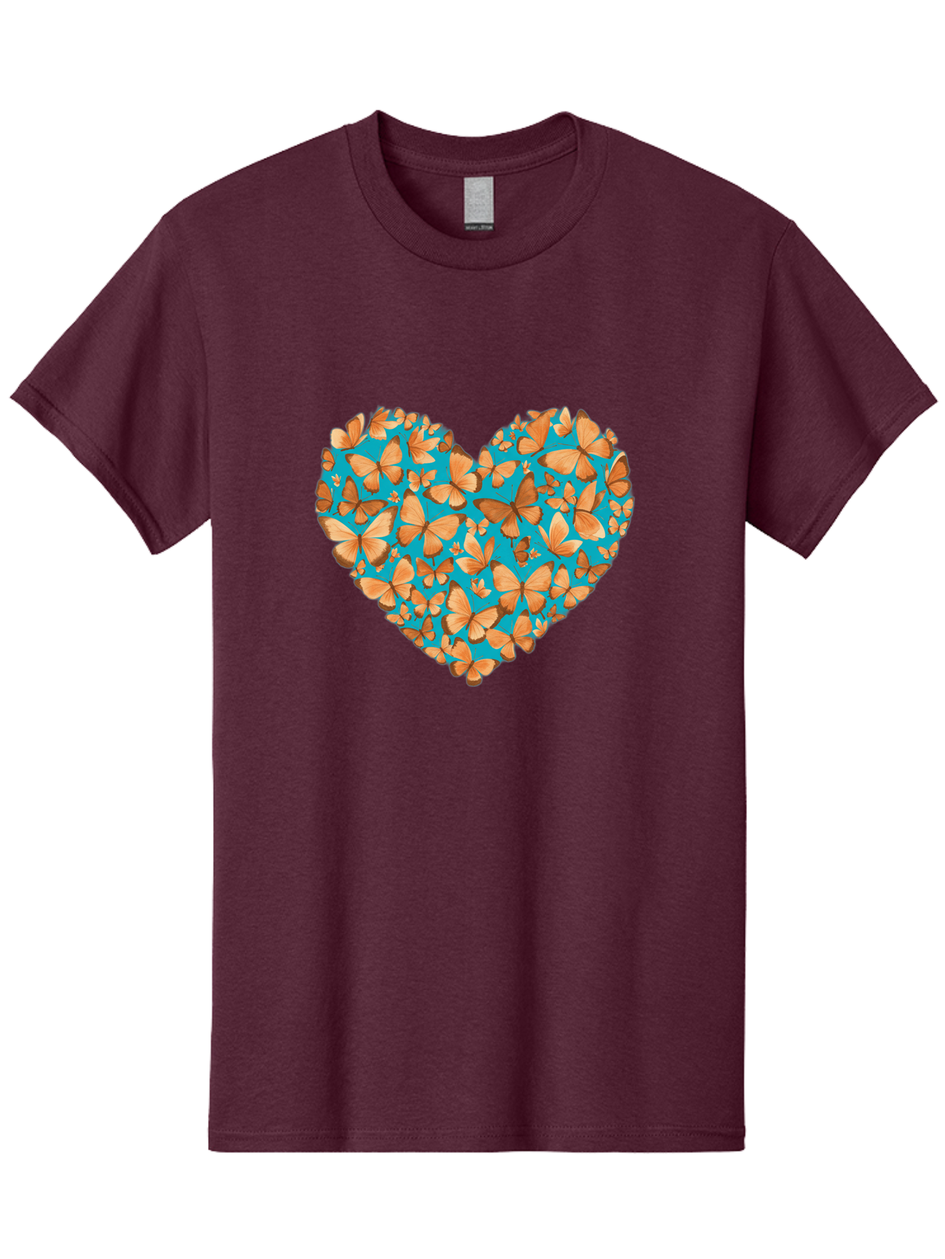 Butterfly-Heart-1 Men'S Graphic Tee, 100% Cotton, Comfortable Casual Summer Wear, Machine Washable, Vintage Camera, Old Camera, Antique Camera, Black Camera, Classic Photography, Photography Equipment, Nostalgic Device, Film Camera, Camera Art Baj360