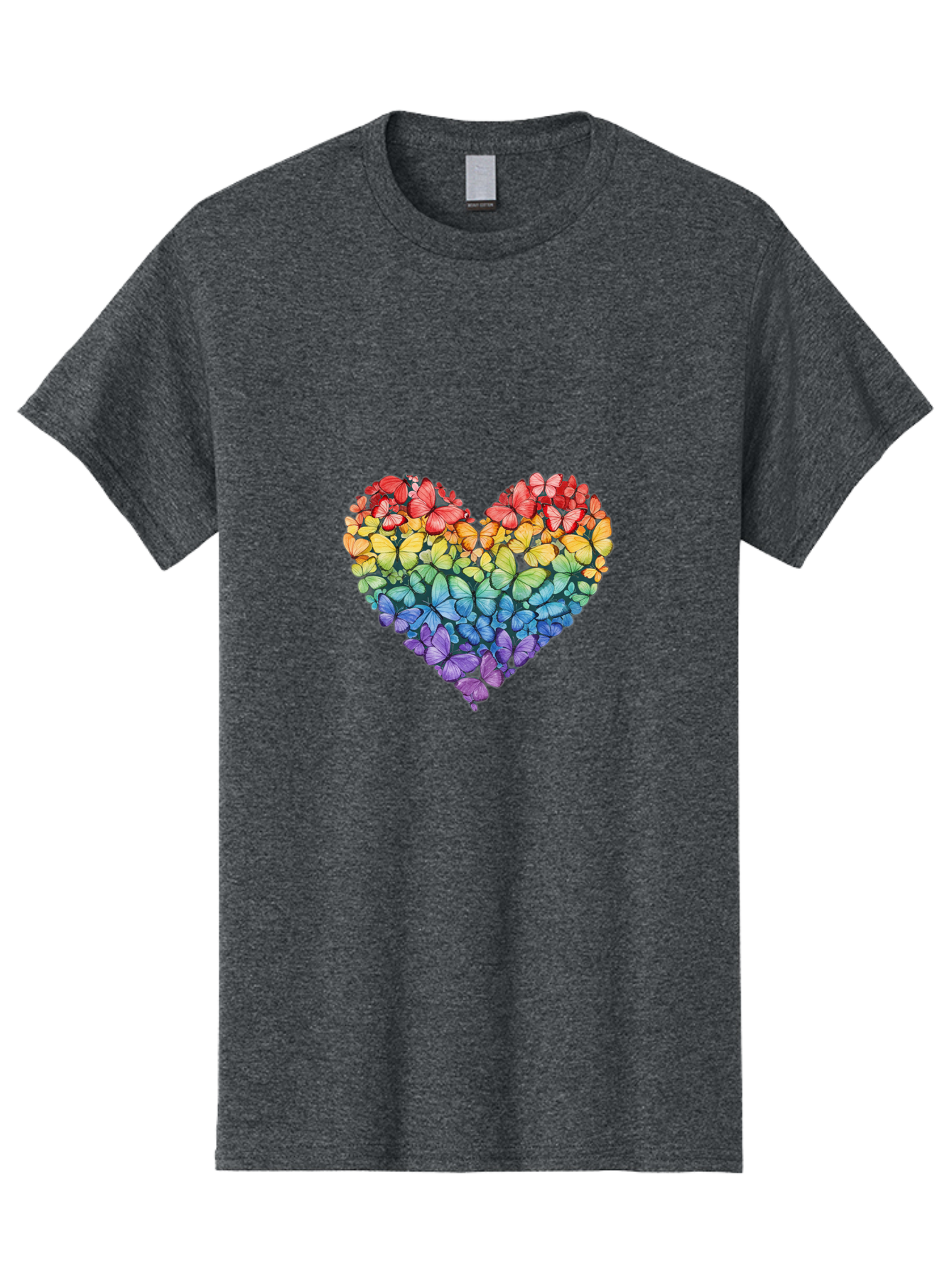 Butterfly-Heart-3 Men'S Graphic Tee, 100% Cotton, Comfortable Casual Summer Wear, Machine Washable, Vintage Camera, Old Camera, Antique Camera, Black Camera, Classic Photography, Photography Equipment, Nostalgic Device, Film Camera, Camera Art Baj362