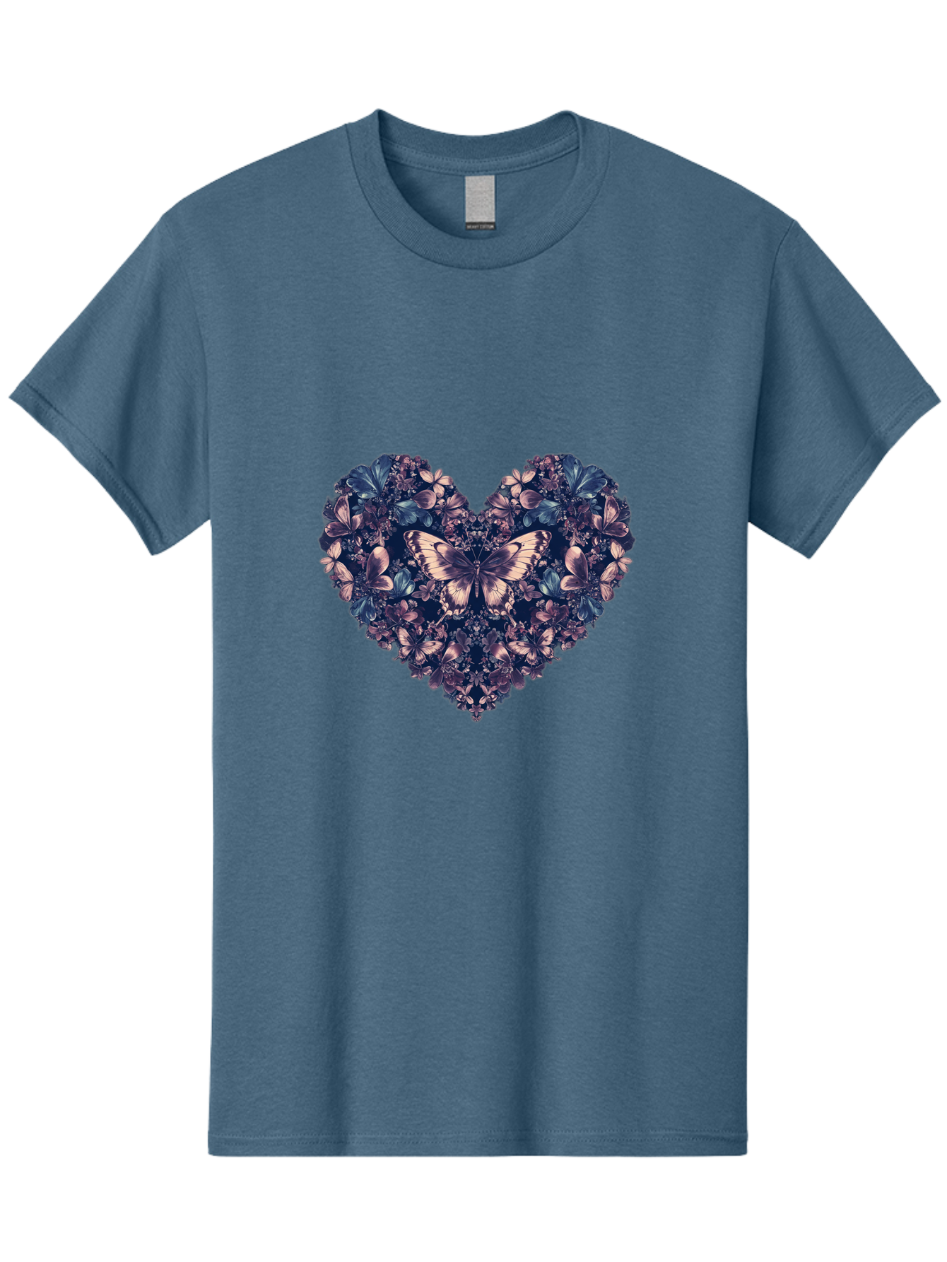 Butterfly-Heart-4 Men'S Graphic Tee, 100% Cotton, Comfortable Casual Summer Wear, Machine Washable, Vintage Camera, Old Camera, Antique Camera, Black Camera, Classic Photography, Photography Equipment, Nostalgic Device, Film Camera, Camera Art Baj363