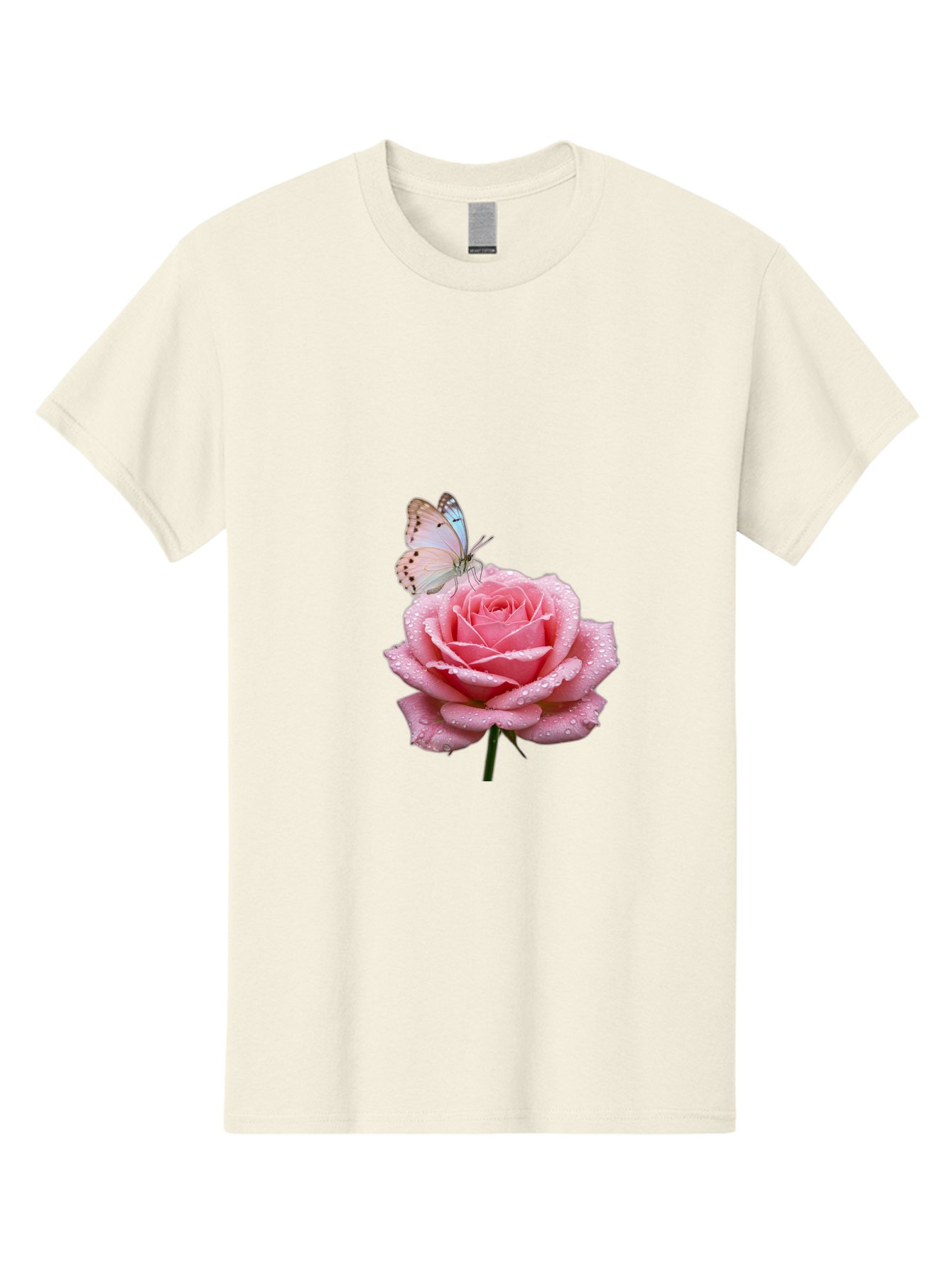 Butterfly-On-Rose Men'S Graphic Tee, 100% Cotton, Comfortable Casual Summer Wear, Machine Washable, Vintage Camera, Old Camera, Antique Camera, Black Camera, Classic Photography, Photography Equipment, Nostalgic Device, Film Camera, Camera Art Baj367