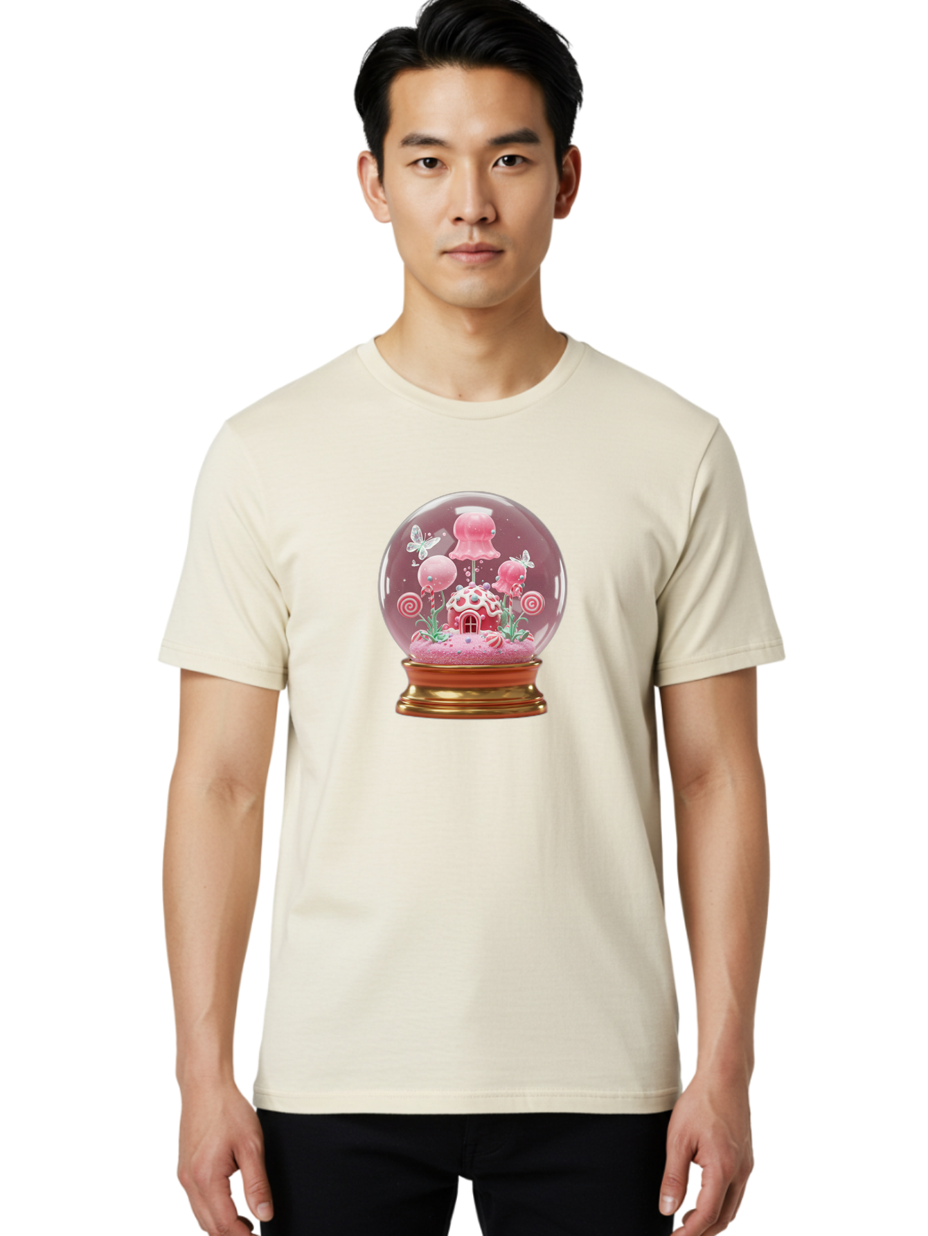 Candy-House-Snow-Globe Men'S Graphic Tee, 100% Cotton, Comfortable Casual Summer Wear, Machine Washable, Vintage Camera, Old Camera, Antique Camera, Black Camera, Classic Photography, Photography Equipment, Nostalgic Device, Film Camera, Baj372