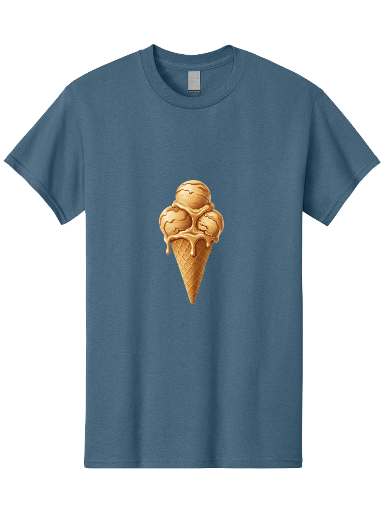 Caramel-Ice-Cream-Cone-1 Men'S Graphic Tee, 100% Cotton, Comfortable Casual Summer Wear, Machine Washable, Vintage Camera, Old Camera, Antique Camera, Black Camera, Classic Photography, Photography Equipment, Nostalgic Device, Film Camera, Baj377