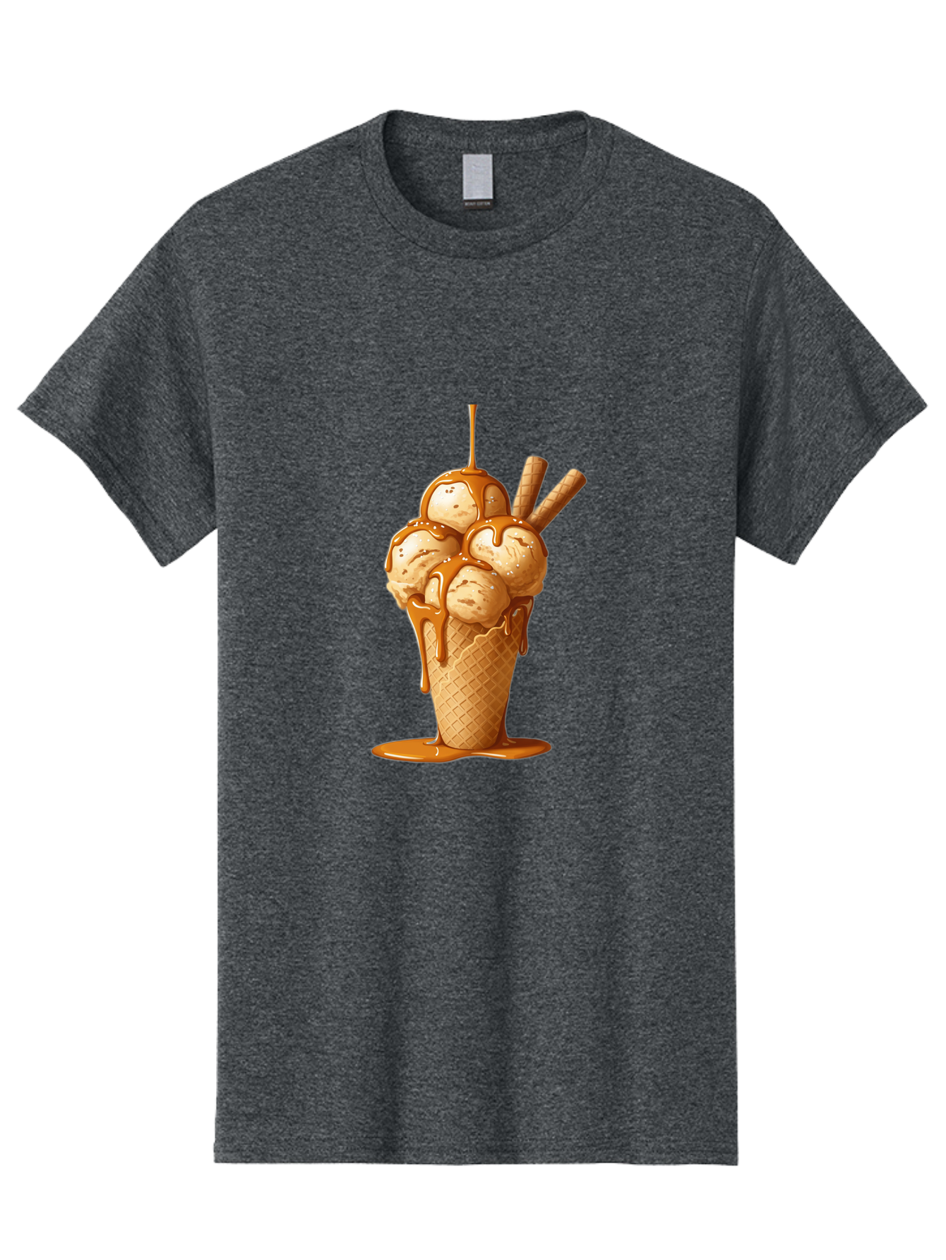 Caramel-Ice-Cream-Cone Men'S Graphic Tee, 100% Cotton, Comfortable Casual Summer Wear, Machine Washable, Vintage Camera, Old Camera, Antique Camera, Black Camera, Classic Photography, Photography Equipment, Nostalgic Device, Film Camera, Baj378