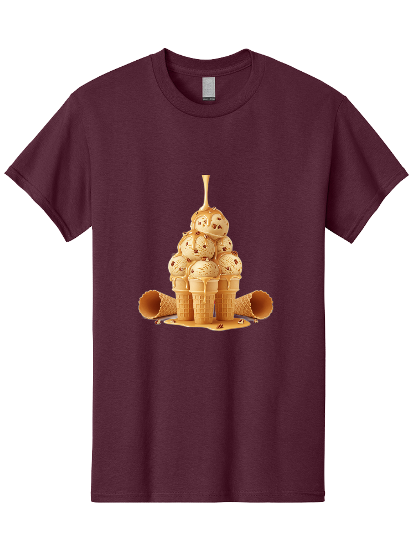 Caramel-Ice-Cream-Cones Men'S Graphic Tee, 100% Cotton, Comfortable Casual Summer Wear, Machine Washable, Vintage Camera, Old Camera, Antique Camera, Black Camera, Classic Photography, Photography Equipment, Nostalgic Device, Film Camera, Baj379