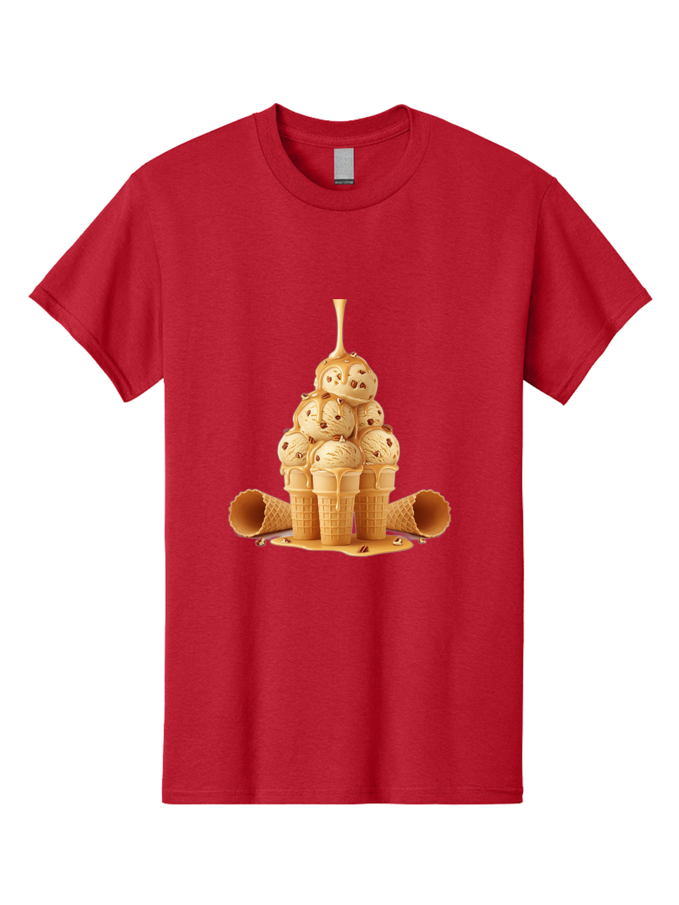 Caramel-Ice-Cream-Cones Men'S Graphic Tee, 100% Cotton, Comfortable Casual Summer Wear, Machine Washable, Vintage Camera, Old Camera, Antique Camera, Black Camera, Classic Photography, Photography Equipment, Nostalgic Device, Film Camera, Baj379