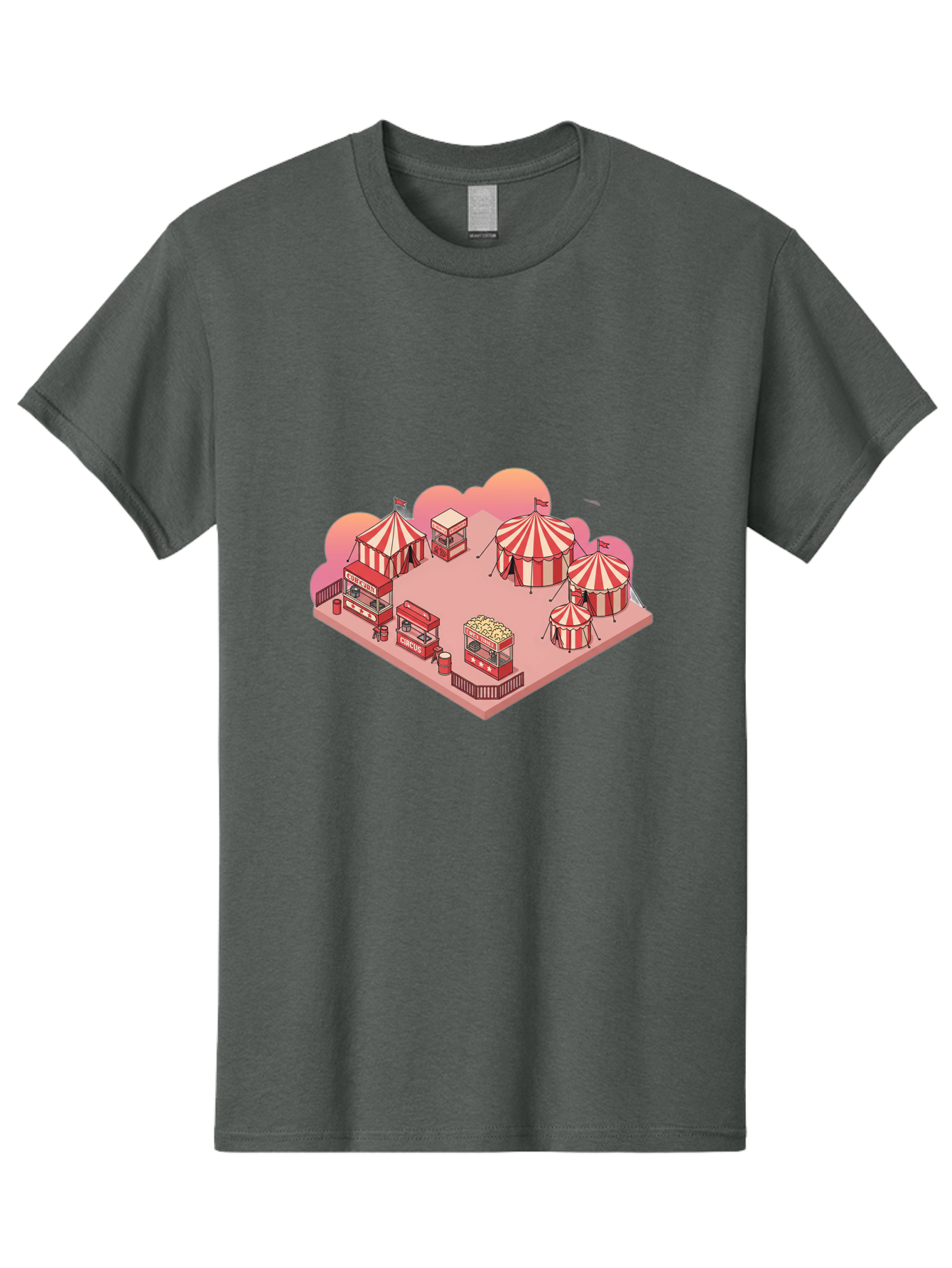 Carnival-Scene-1 Men'S Graphic Tee, 100% Cotton, Comfortable Casual Summer Wear, Machine Washable, Vintage Camera, Old Camera, Antique Camera, Black Camera, Classic Photography, Photography Equipment, Nostalgic Device, Film Camera, Camera Art Baj380