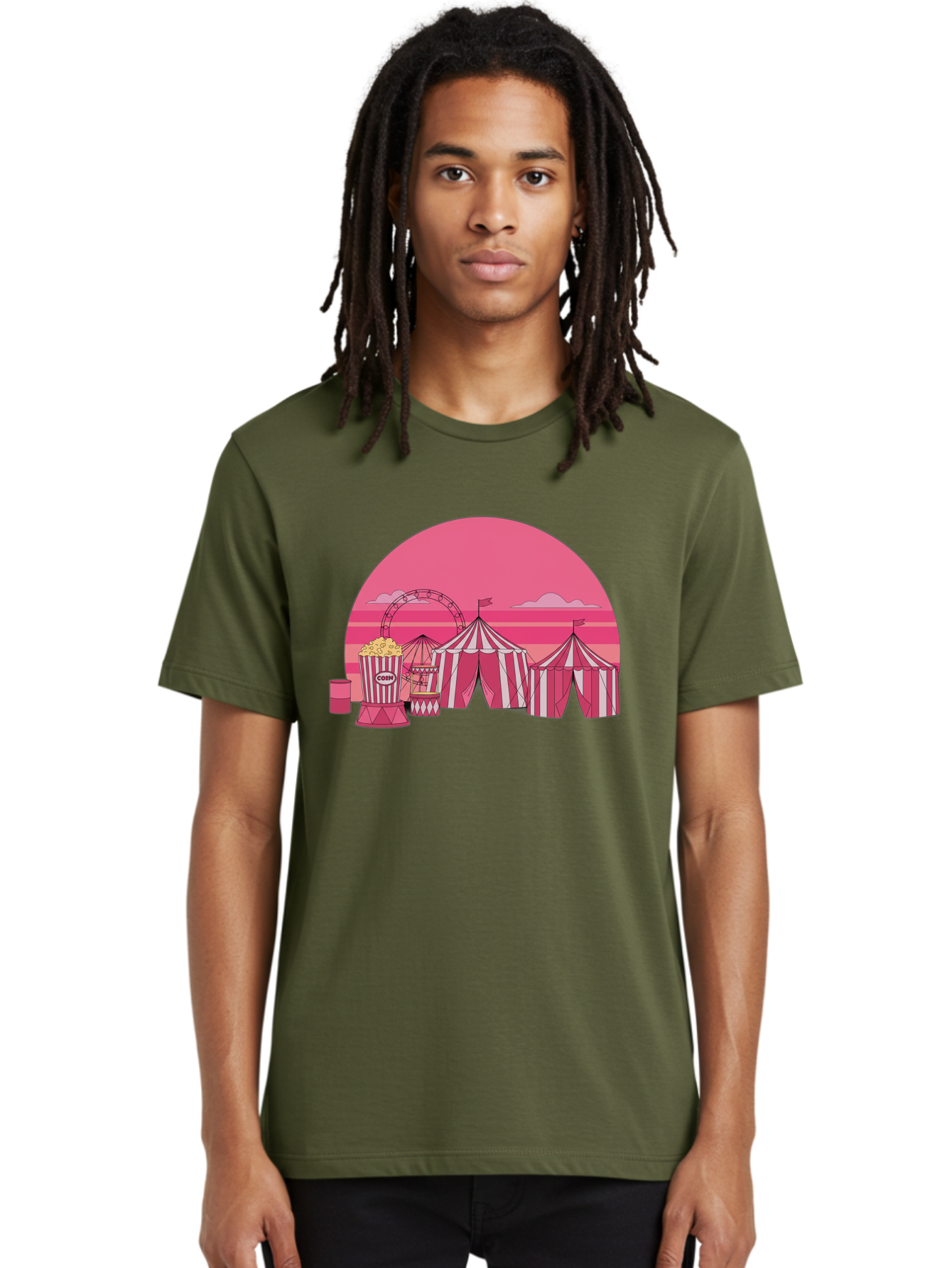Carnival-Scene Men'S Graphic Tee, 100% Cotton, Comfortable Casual Summer Wear, Machine Washable, Vintage Camera, Old Camera, Antique Camera, Black Camera, Classic Photography, Photography Equipment, Nostalgic Device, Film Camera, Camera Art Baj382
