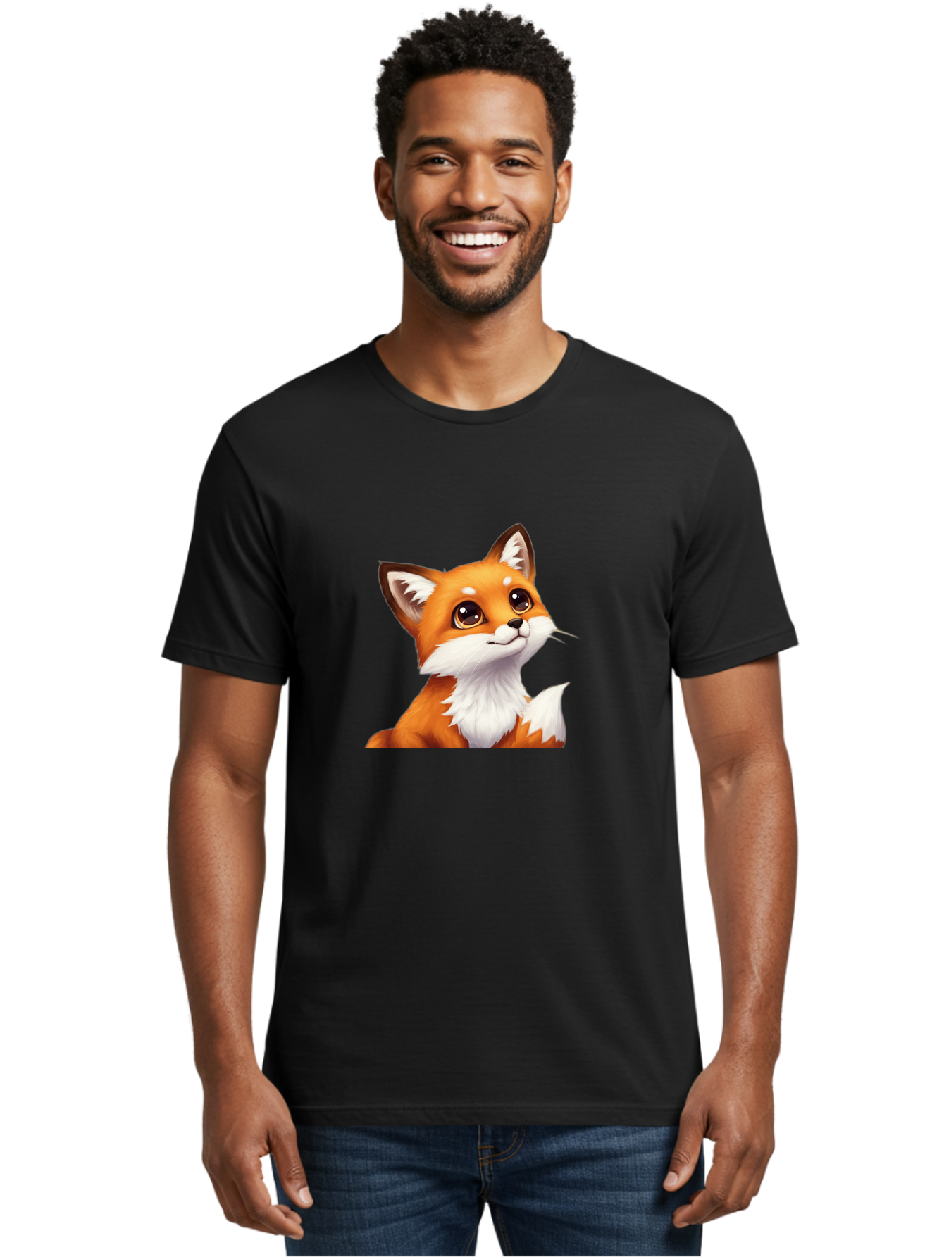 Cartoon-Fox-1 Men'S Graphic Tee, 100% Cotton, Comfortable Casual Summer Wear, Machine Washable, Vintage Camera, Old Camera, Antique Camera, Black Camera, Classic Photography, Photography Equipment, Nostalgic Device, Film Camera, Camera Art Baj383