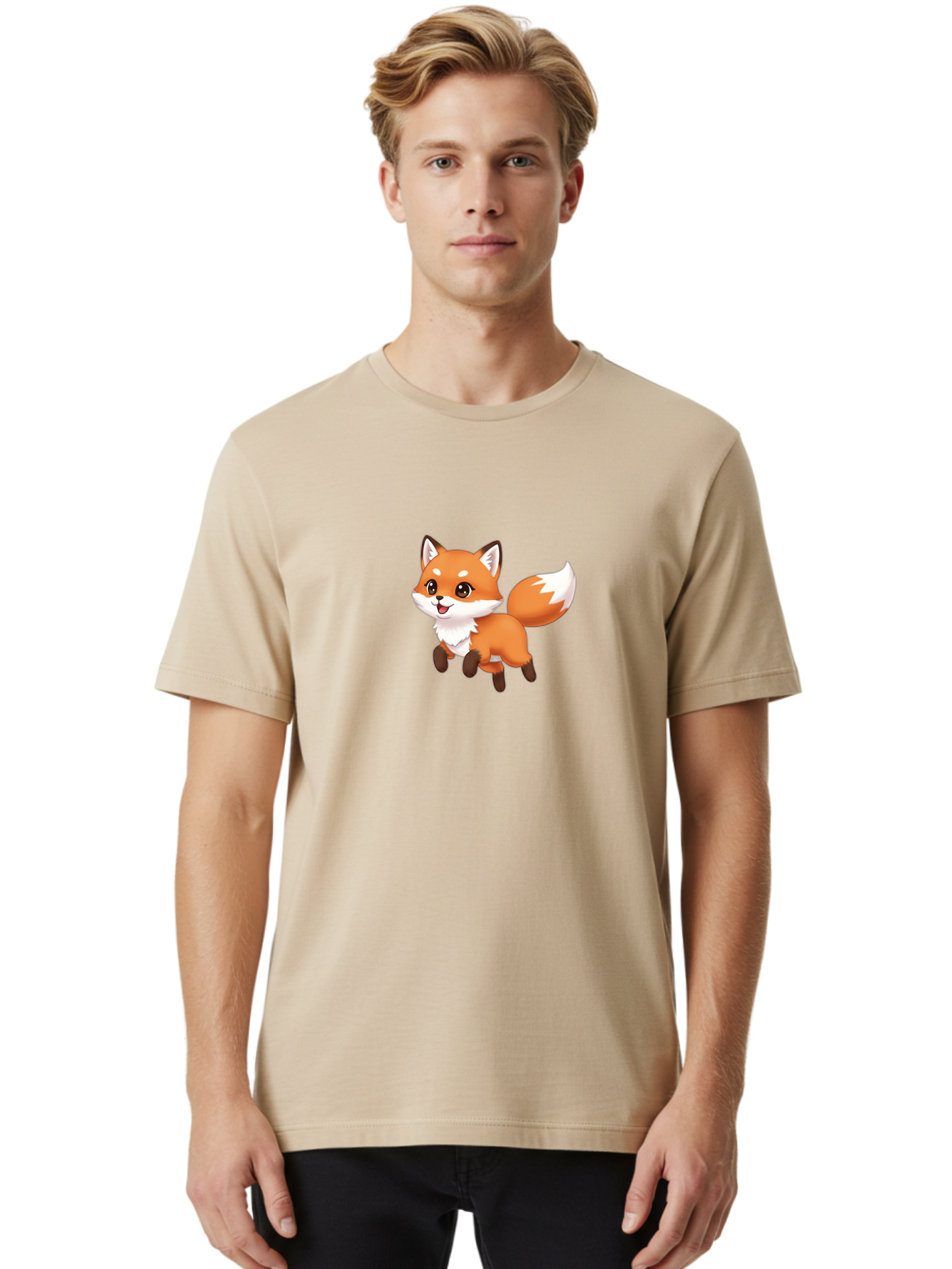 Cartoon-Fox Men'S Graphic Tee, 100% Cotton, Comfortable Casual Summer Wear, Machine Washable, Vintage Camera, Old Camera, Antique Camera, Black Camera, Classic Photography, Photography Equipment, Nostalgic Device, Film Camera, Camera Art Baj386