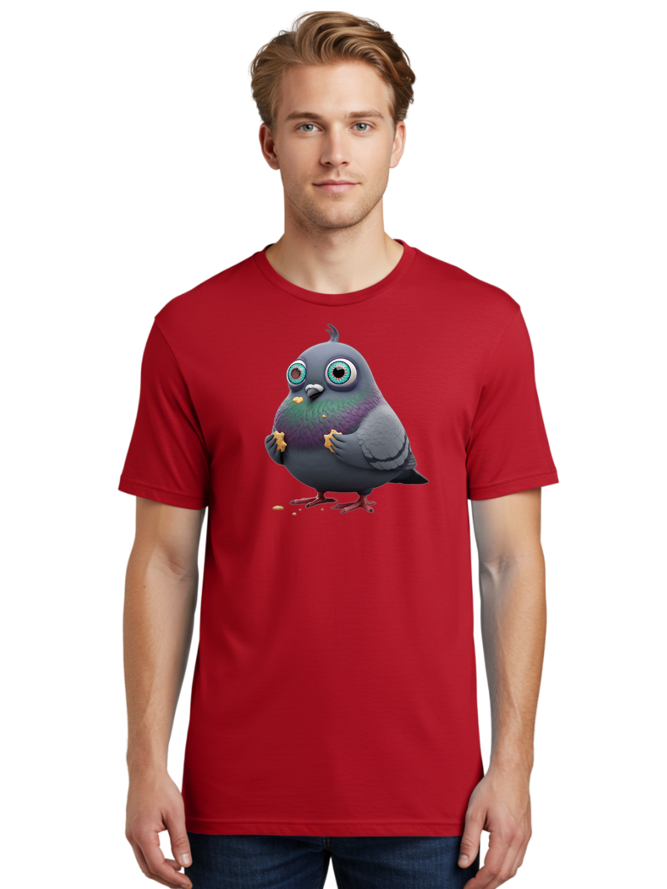 Cartoon-Pigeon Men'S Graphic Tee, 100% Cotton, Comfortable Casual Summer Wear, Machine Washable, Vintage Camera, Old Camera, Antique Camera, Black Camera, Classic Photography, Photography Equipment, Nostalgic Device, Film Camera, Camera Art Baj387