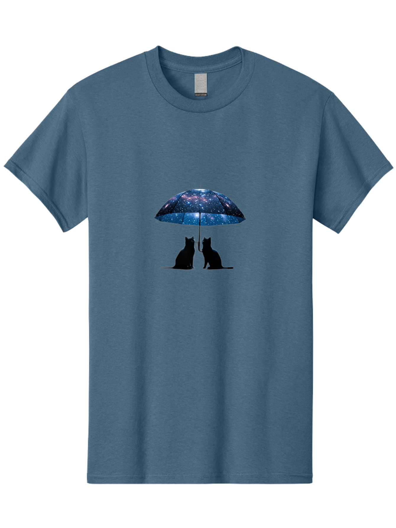Cats-Under-Galaxy-Umbrella Men'S Graphic Tee, 100% Cotton, Comfortable Casual Summer Wear, Machine Washable, Vintage Camera, Old Camera, Antique Camera, Black Camera, Classic Photography, Photography Equipment, Nostalgic Device, Film Camera, Baj389